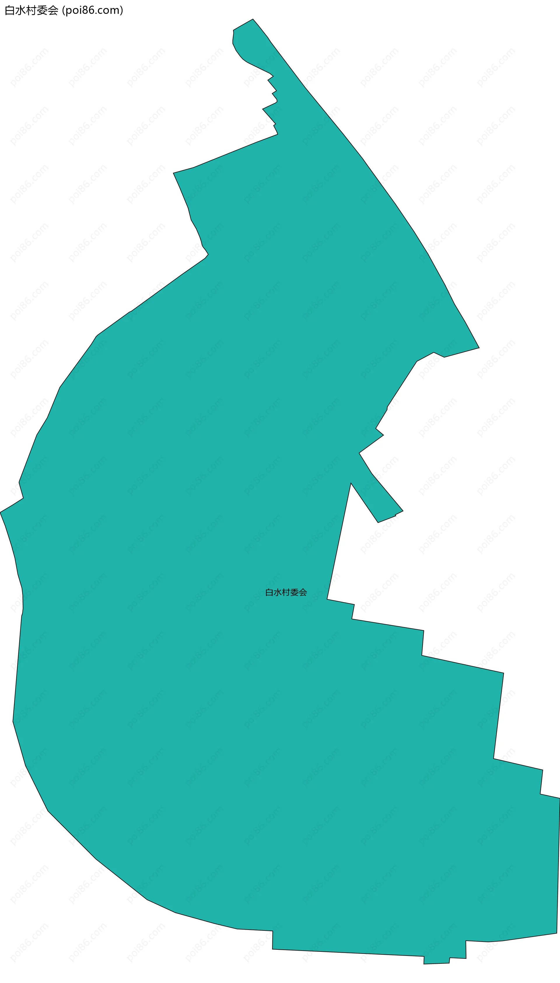 白水村委会边界地图