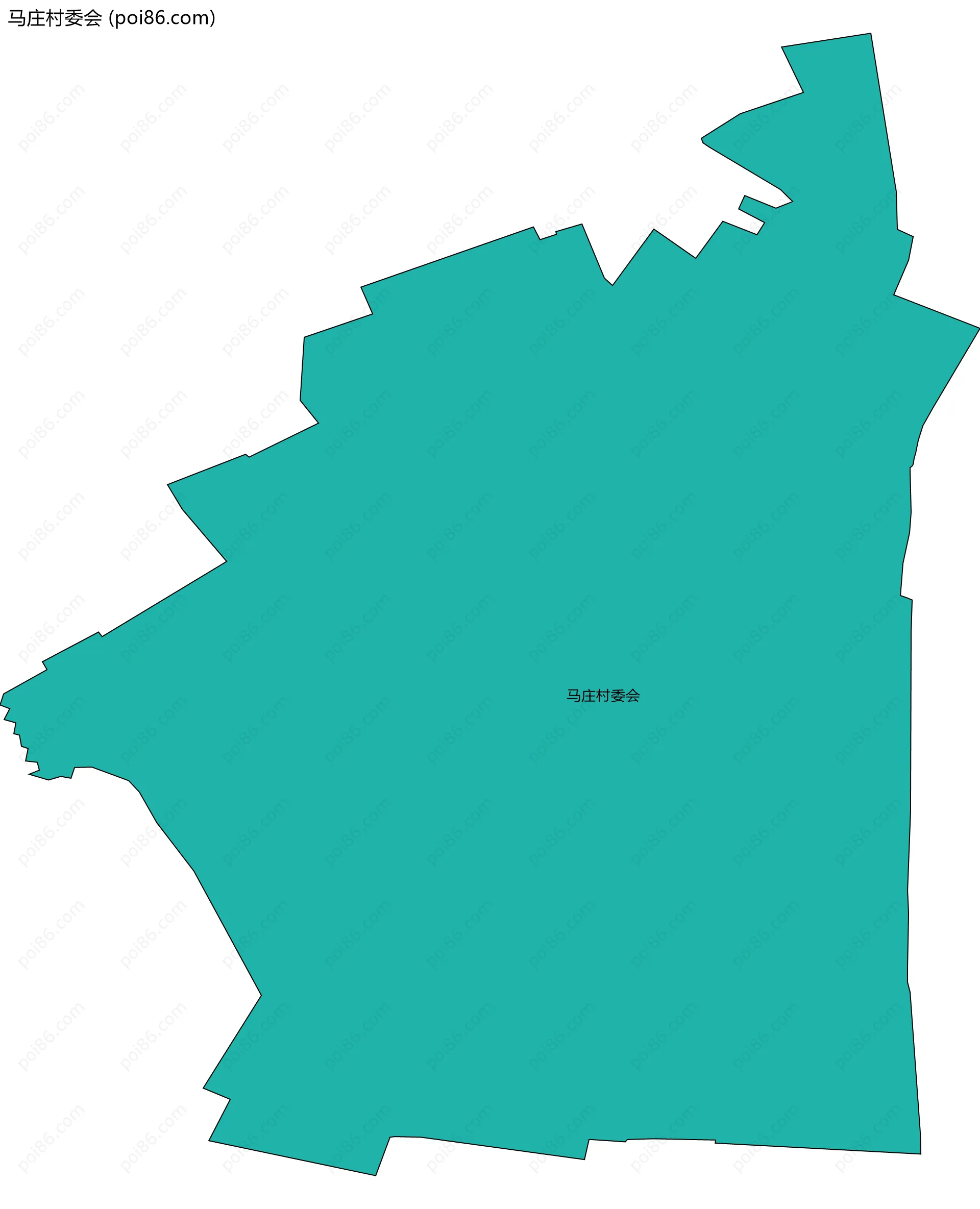 马庄村委会边界地图