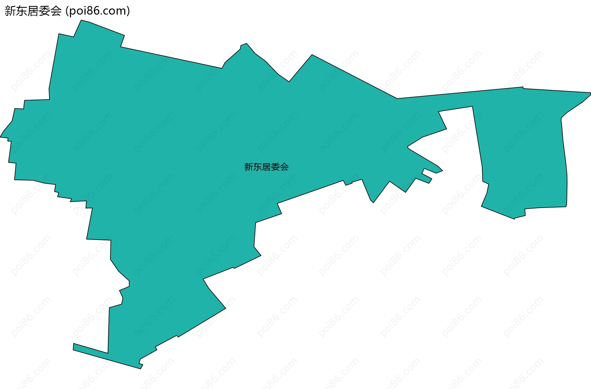 新东居委会边界地图