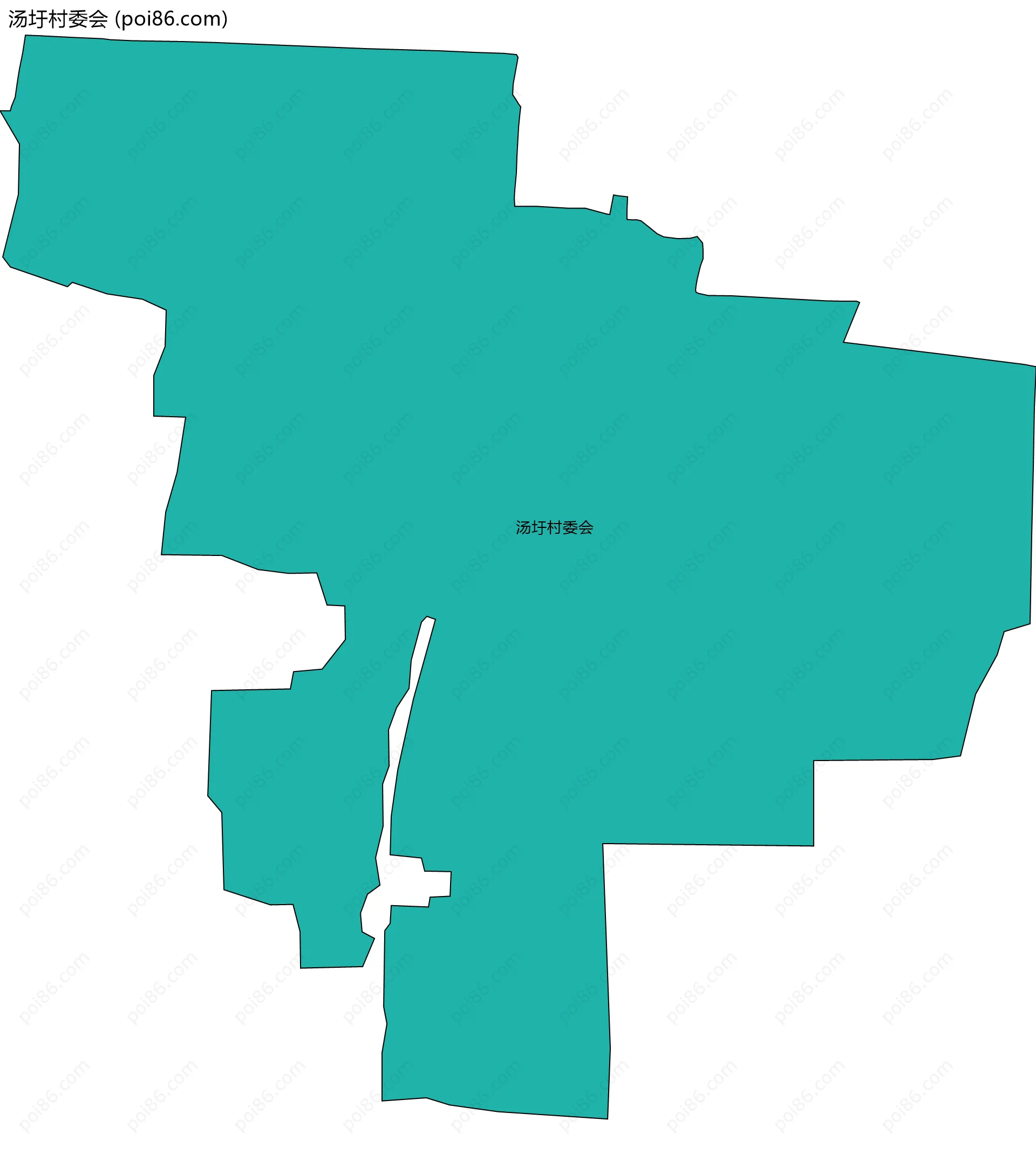 汤圩村委会边界地图