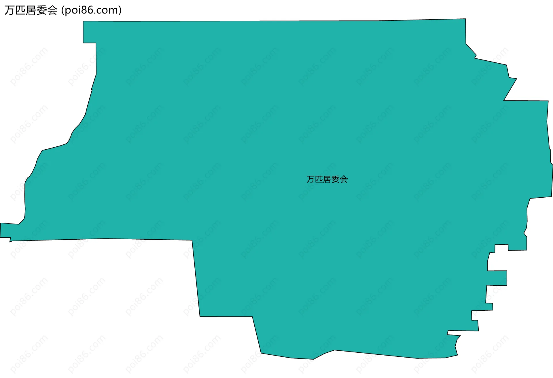 万匹居委会边界地图