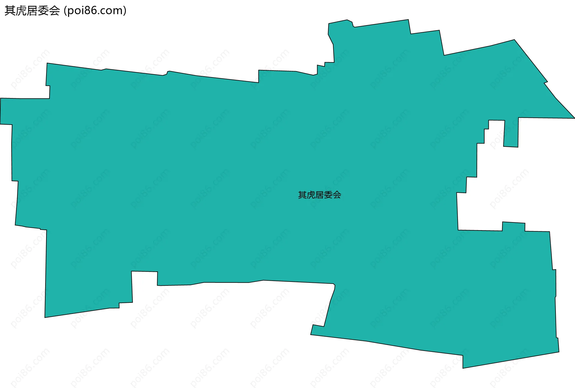 其虎居委会边界地图
