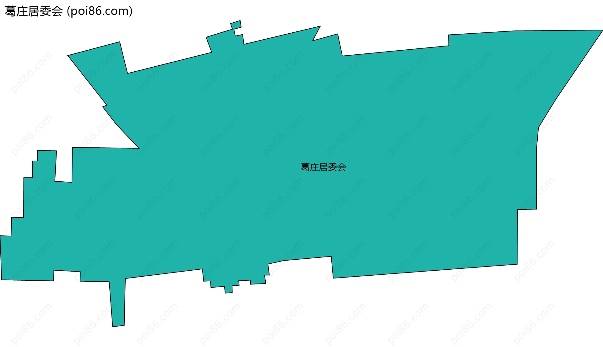 葛庄居委会边界地图