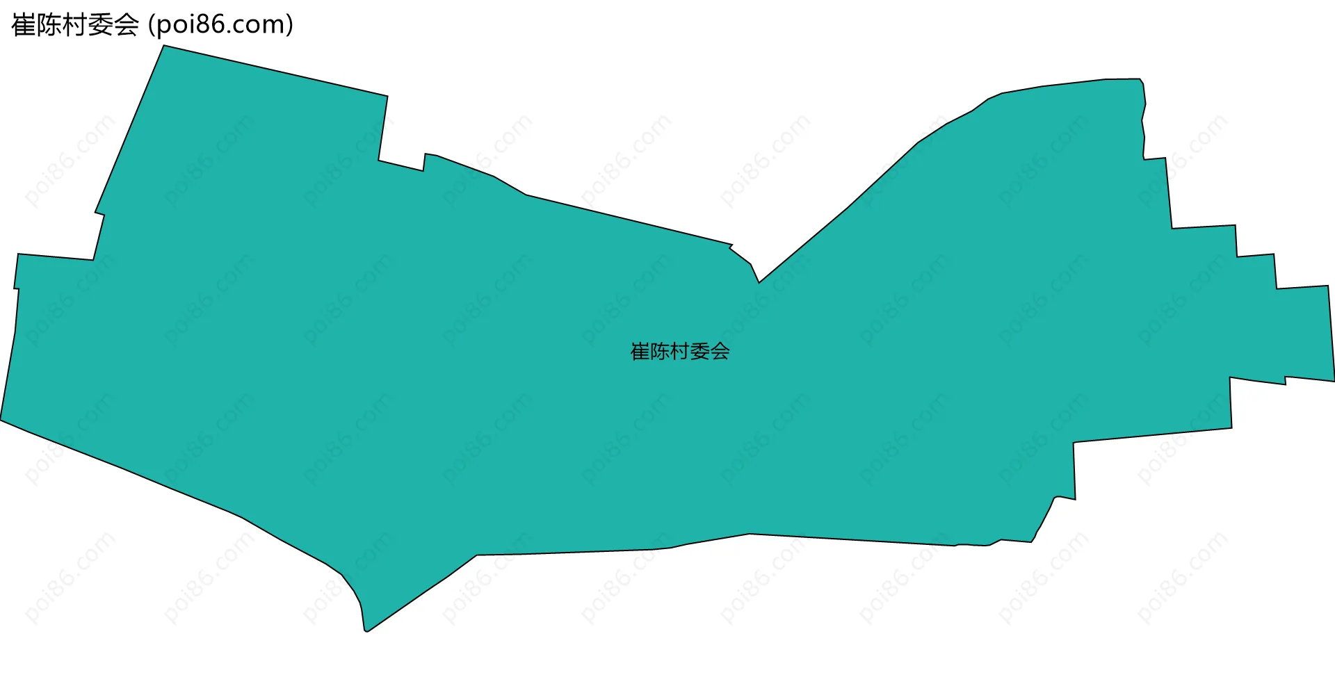 崔陈村委会边界地图