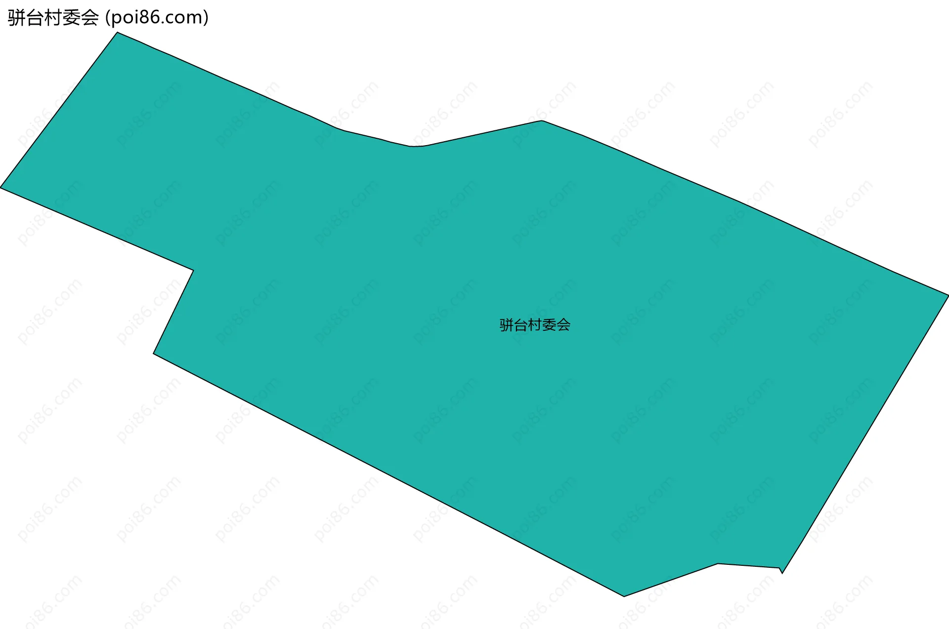骈台村委会边界地图