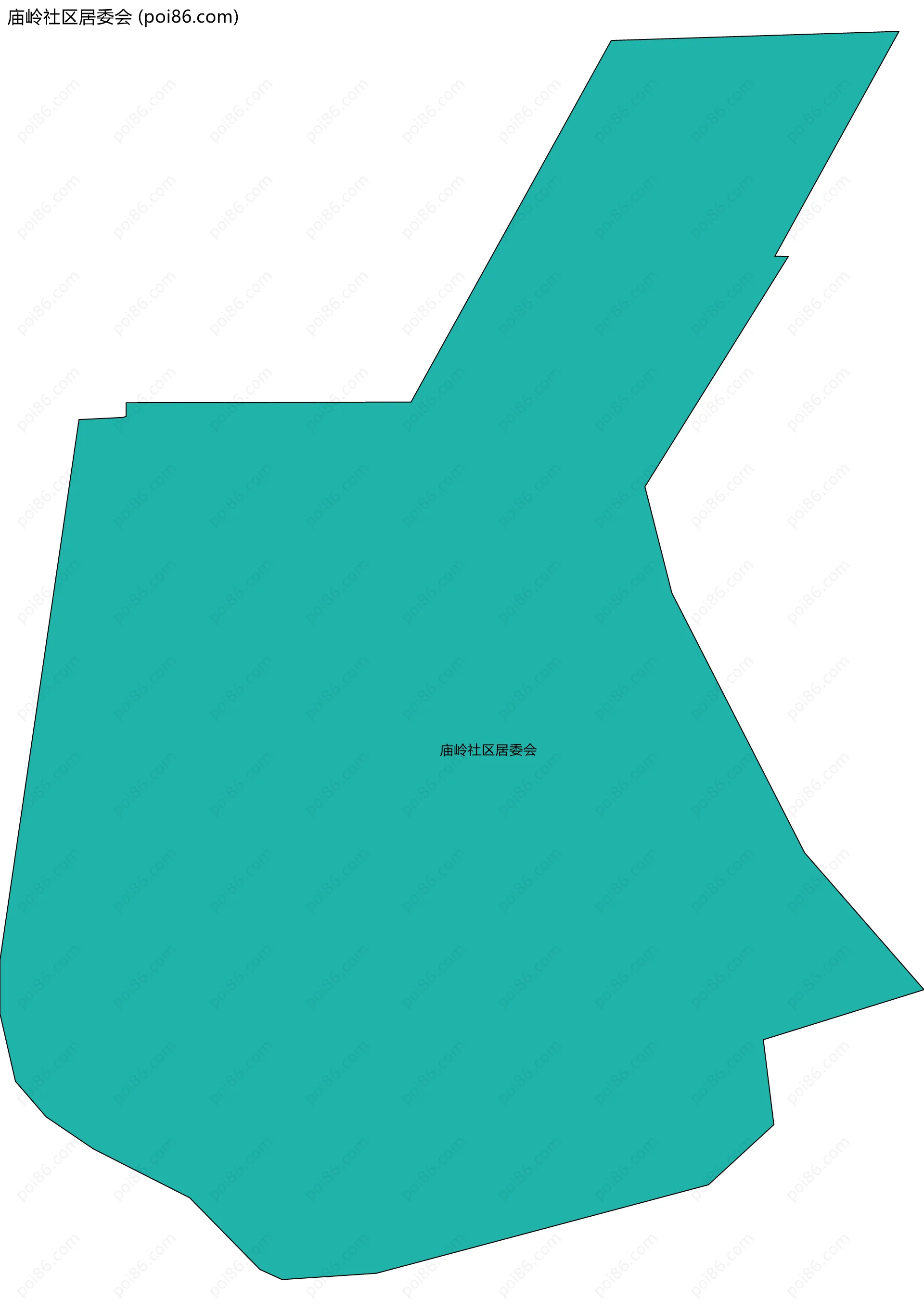 庙岭社区居委会边界地图