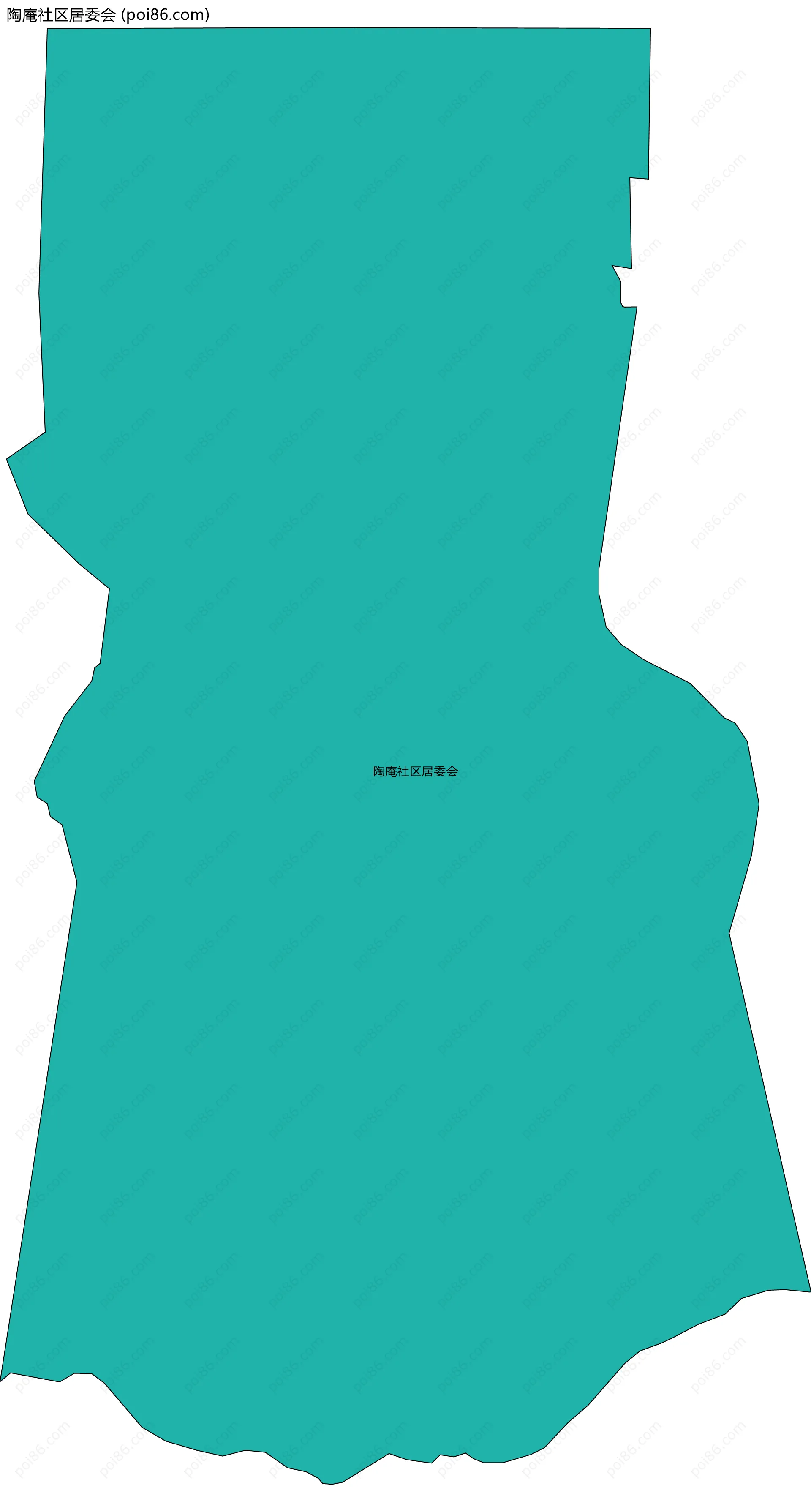 陶庵社区居委会边界地图