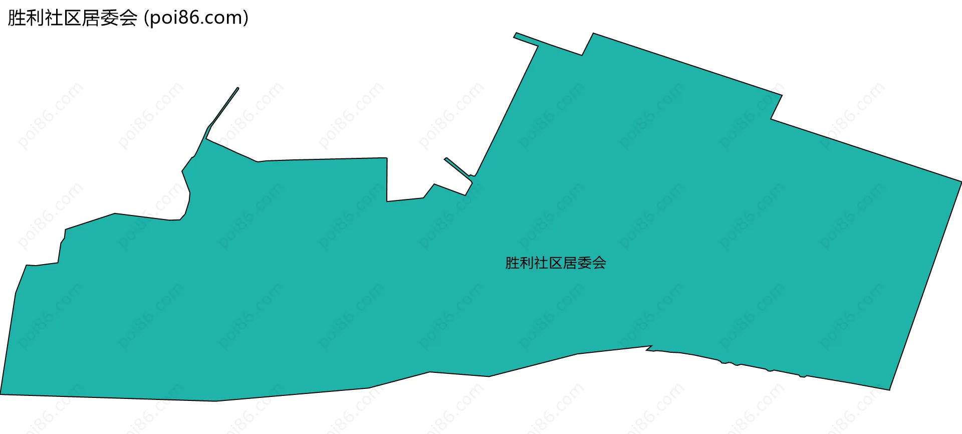 胜利社区居委会边界地图