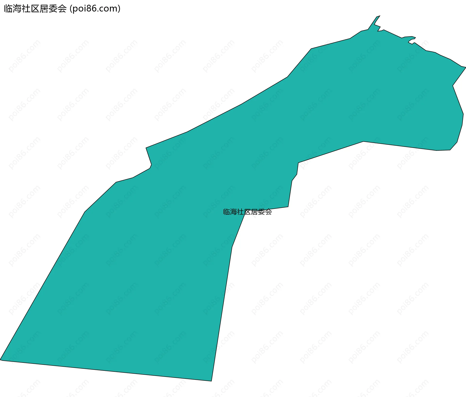 临海社区居委会边界地图