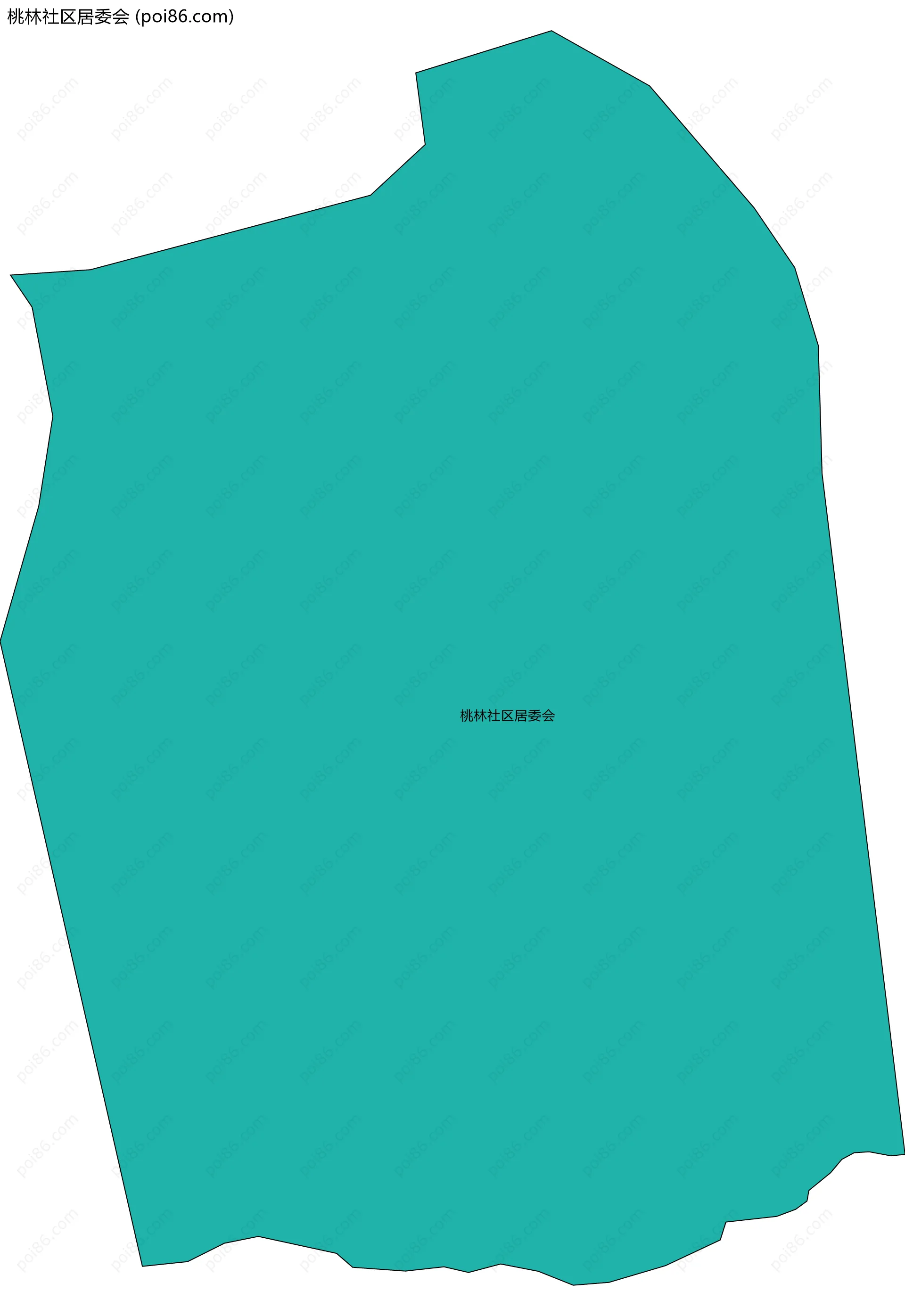 桃林社区居委会边界地图