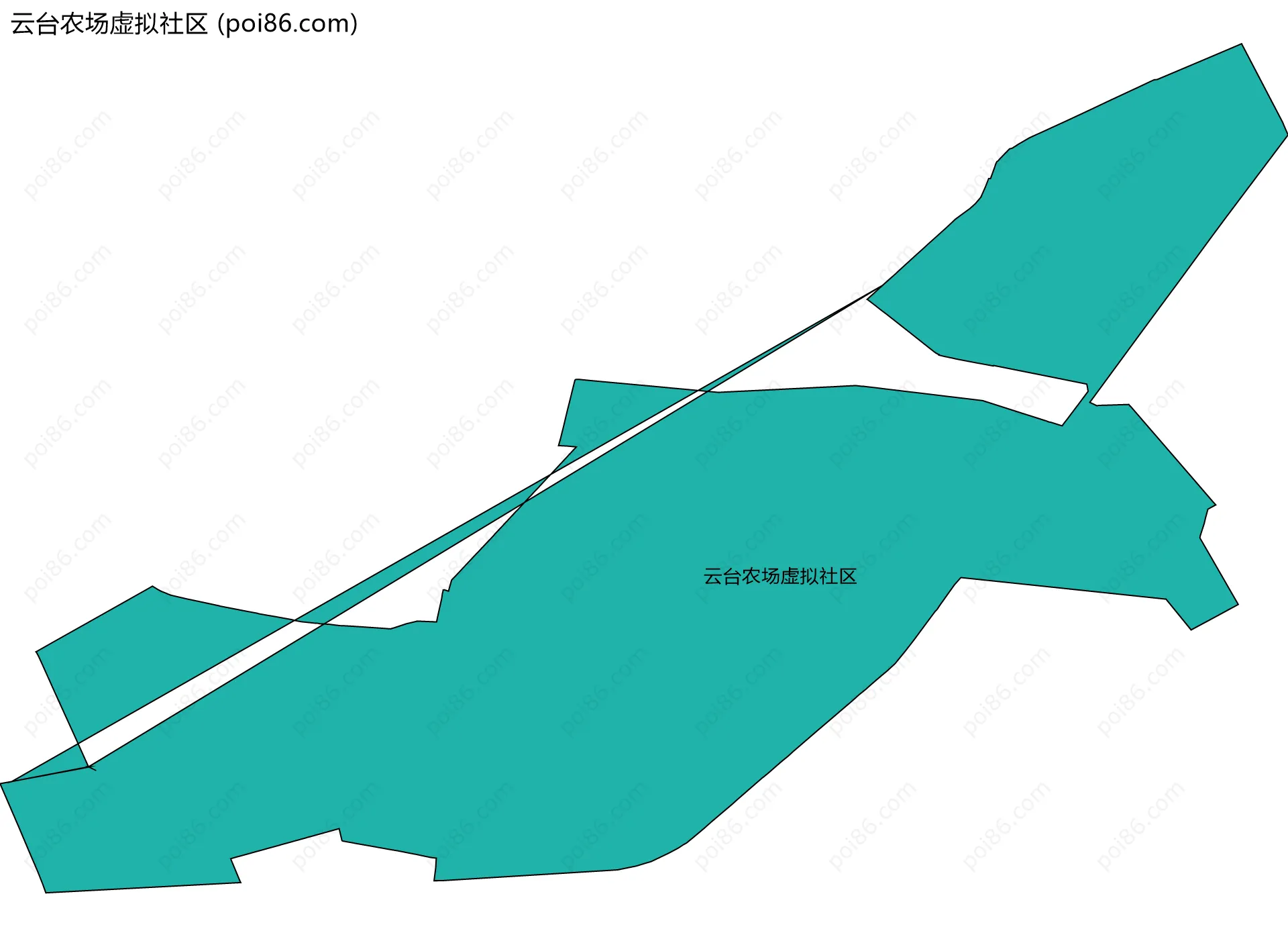 云台农场虚拟社区边界地图