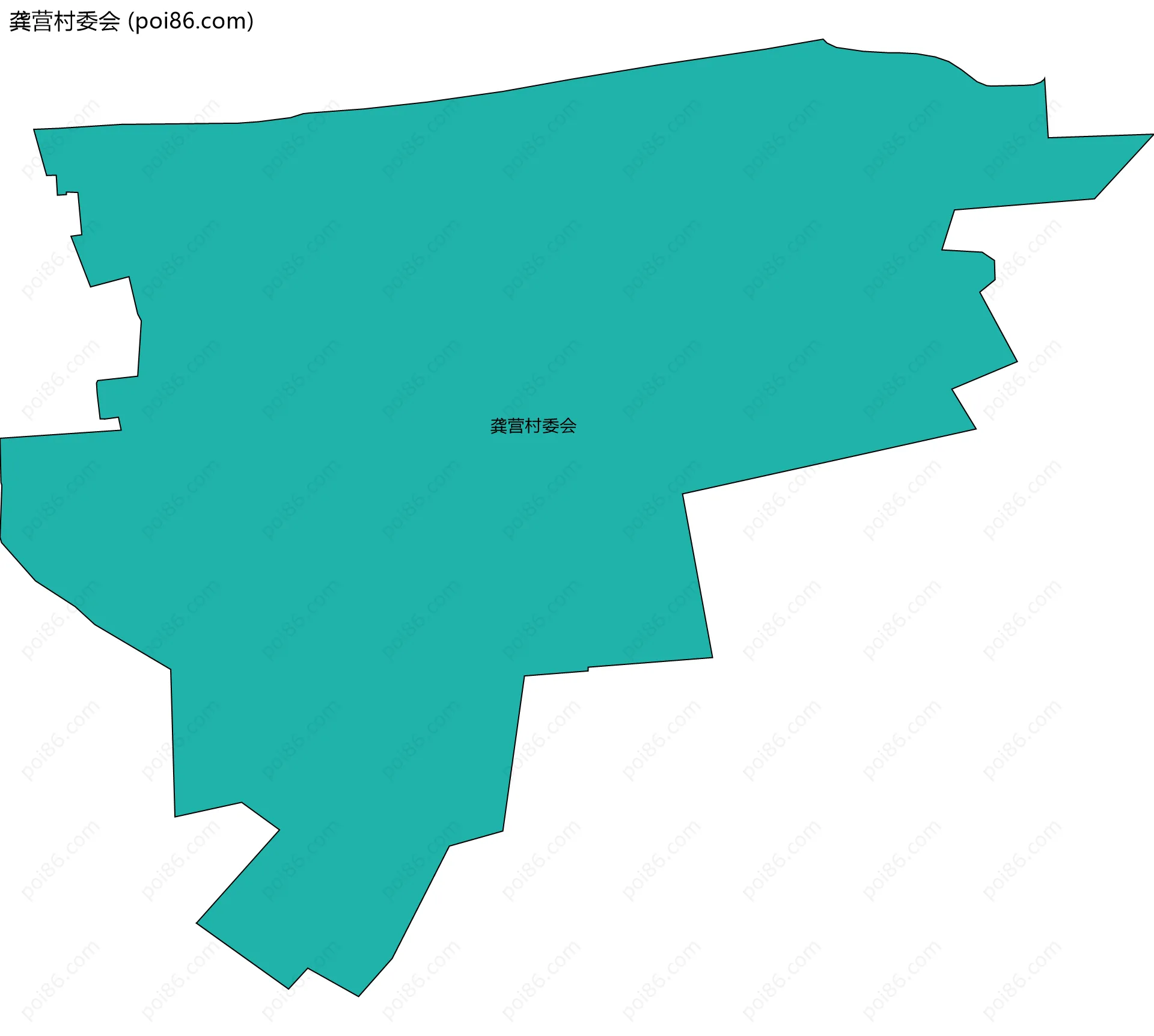 龚营村委会边界地图