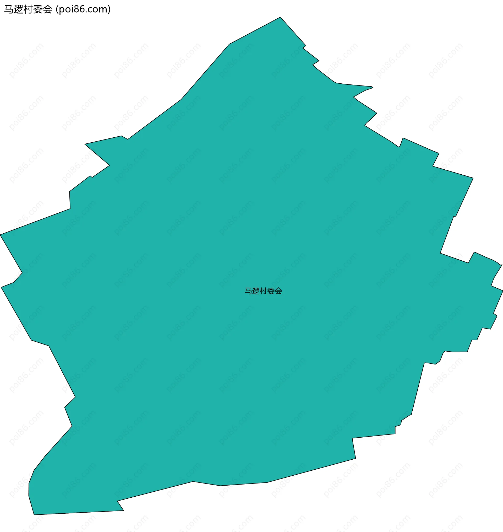 马逻村委会边界地图