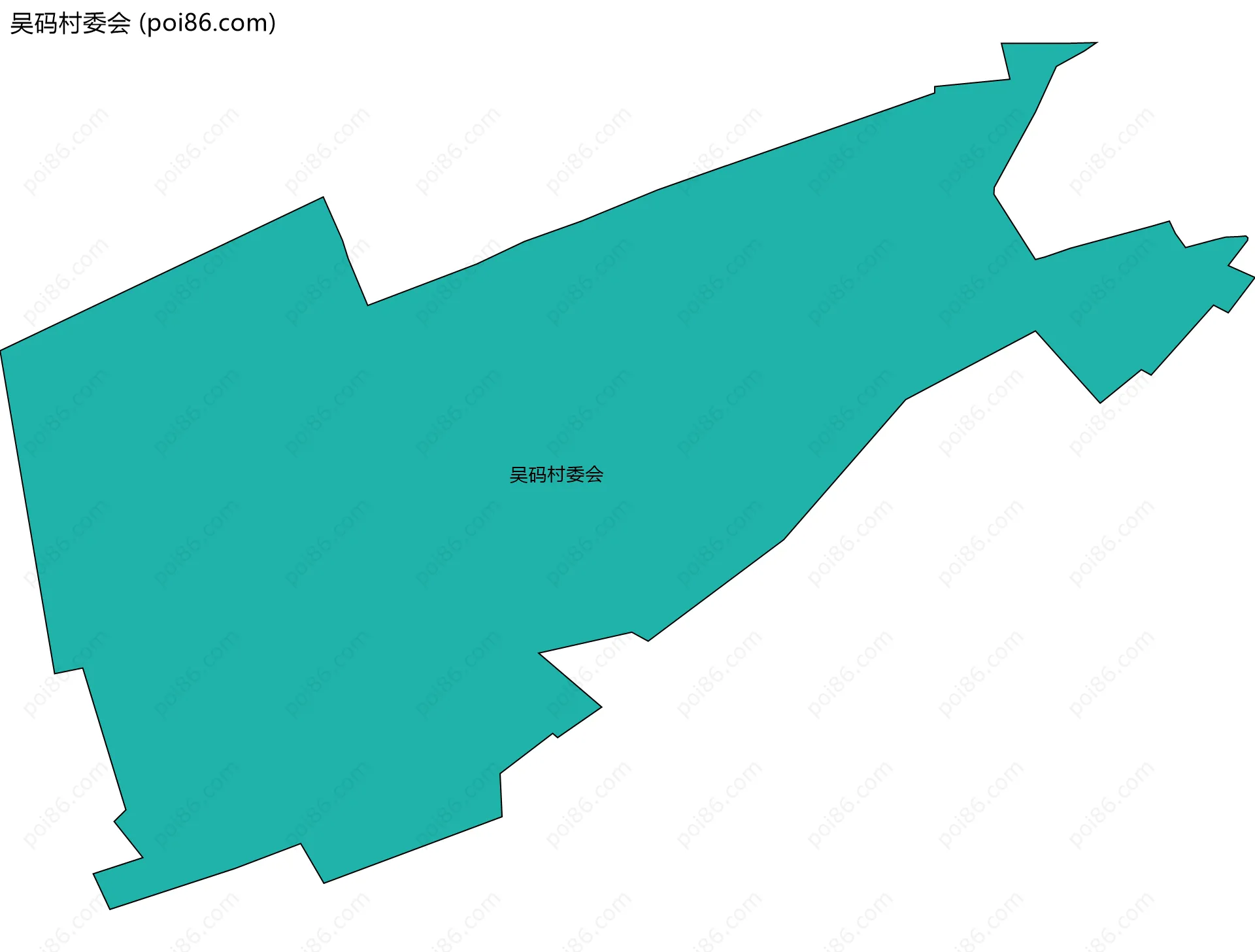 吴码村委会边界地图