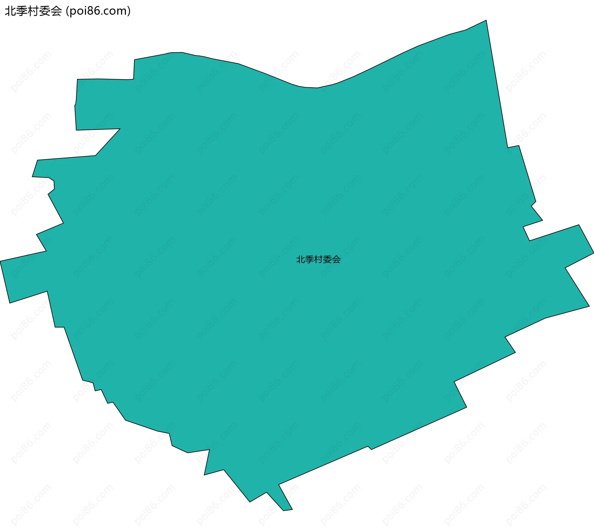 北季村委会边界地图