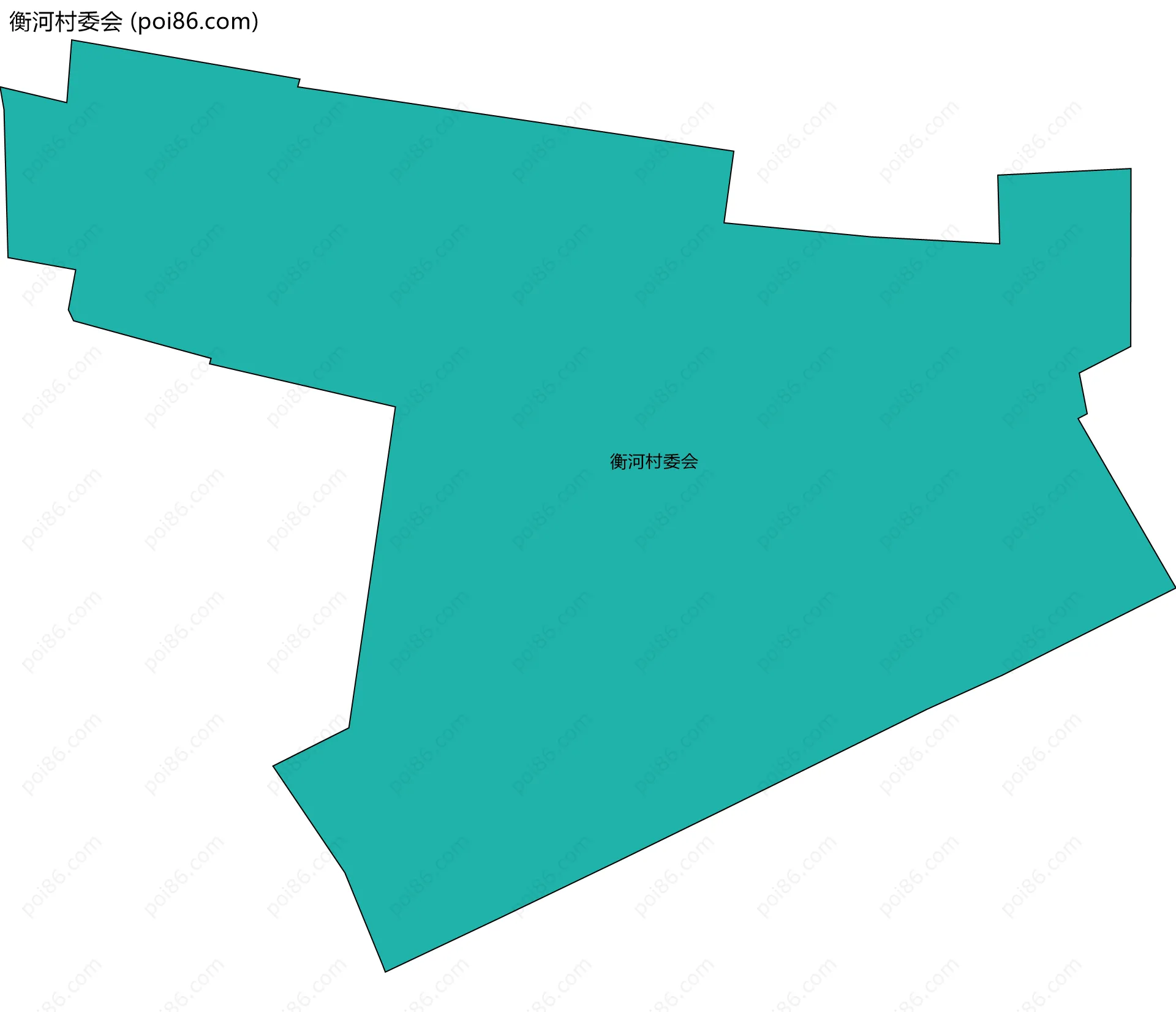 衡河村委会边界地图