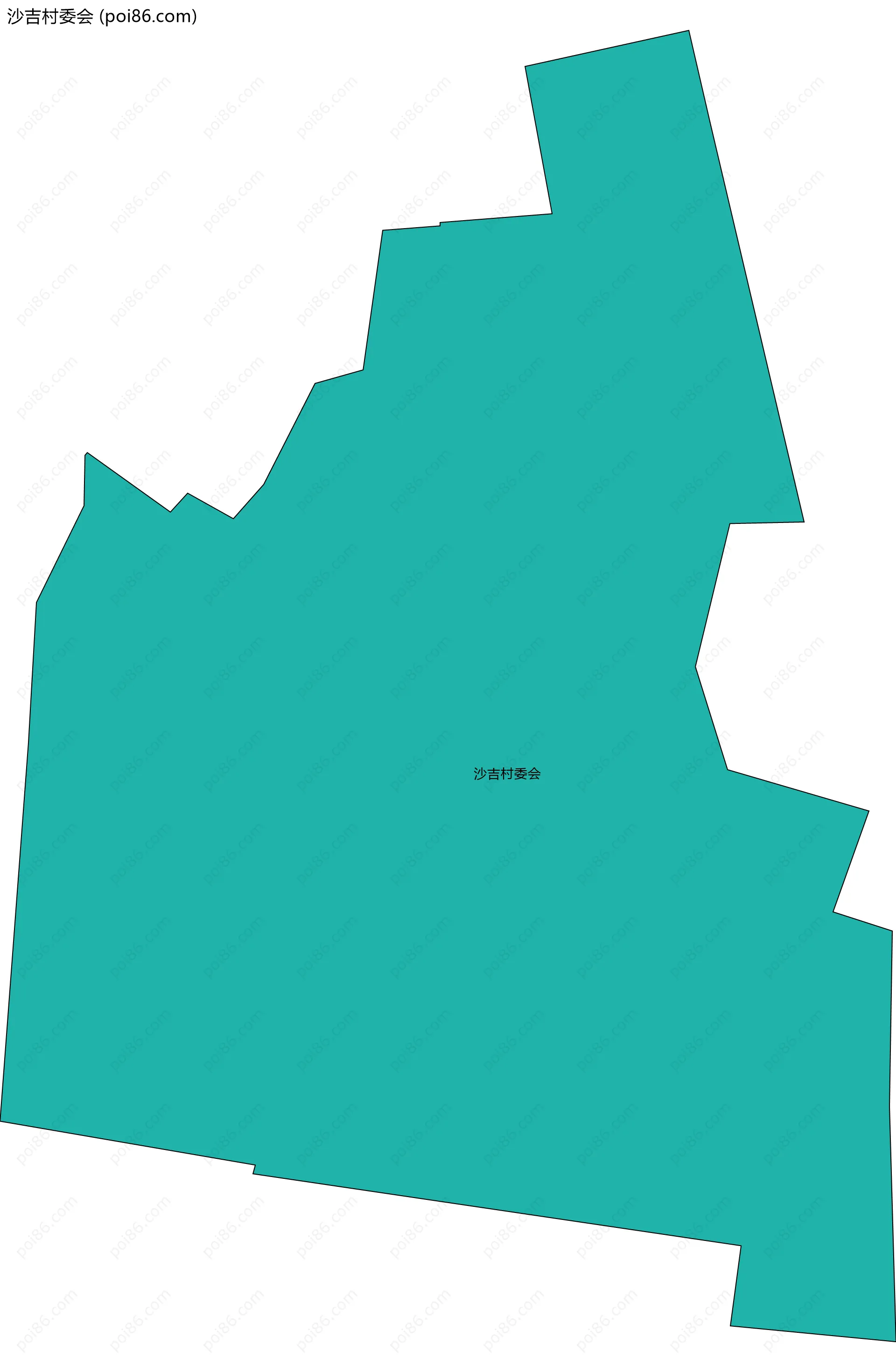 沙吉村委会边界地图