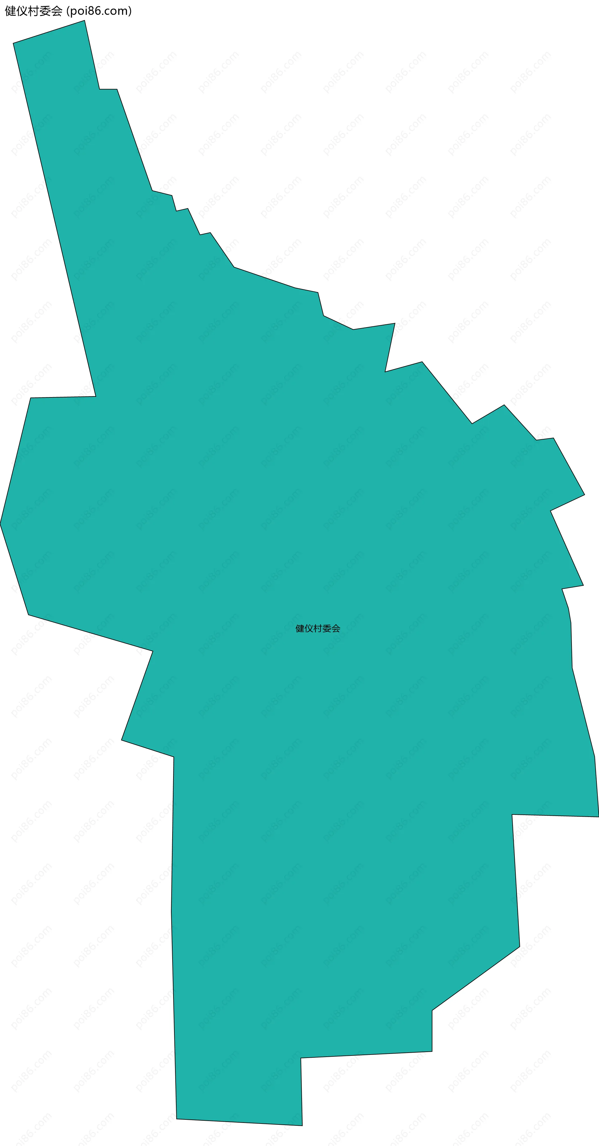 健仪村委会边界地图