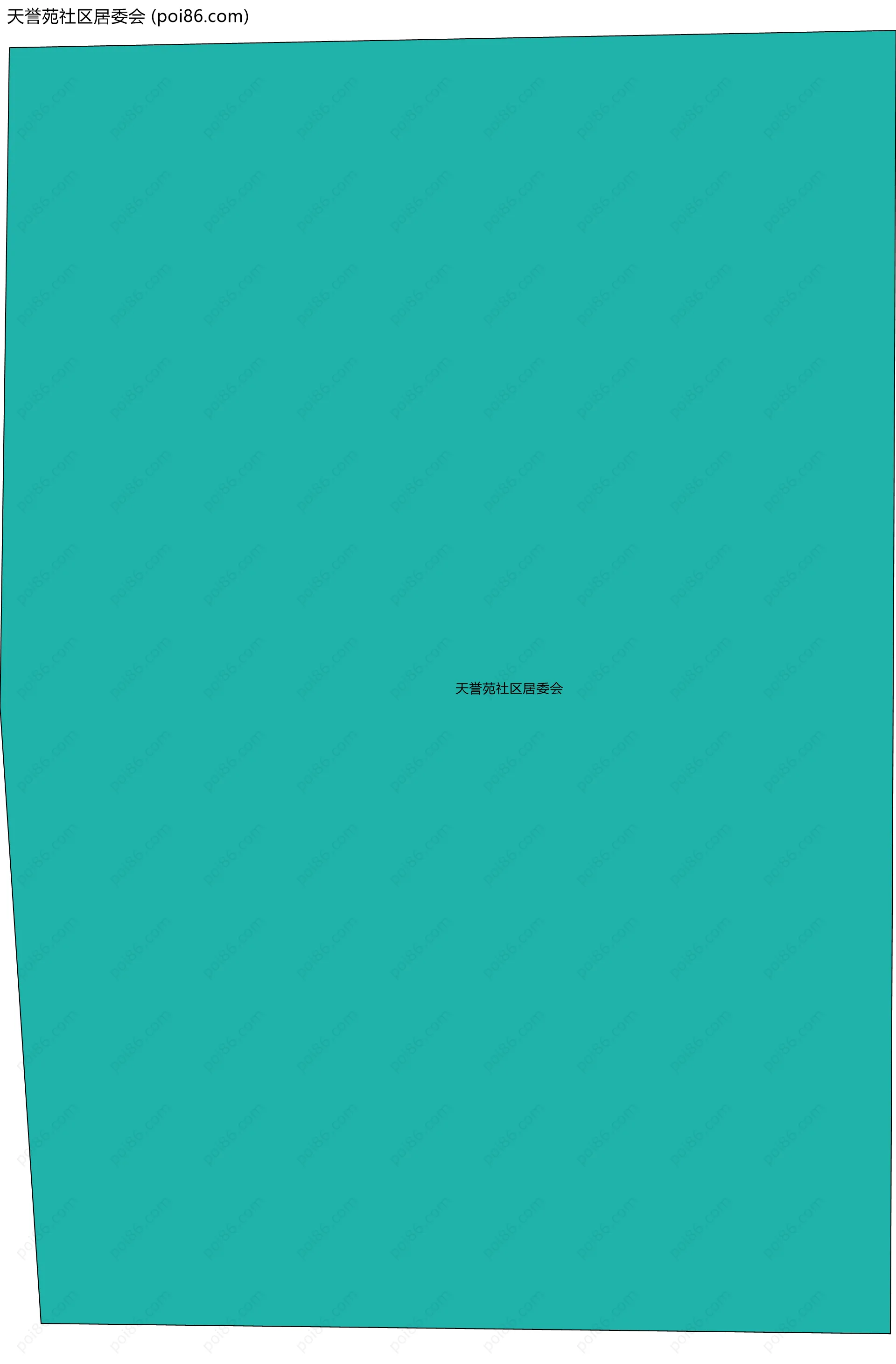 天誉苑社区居委会边界地图