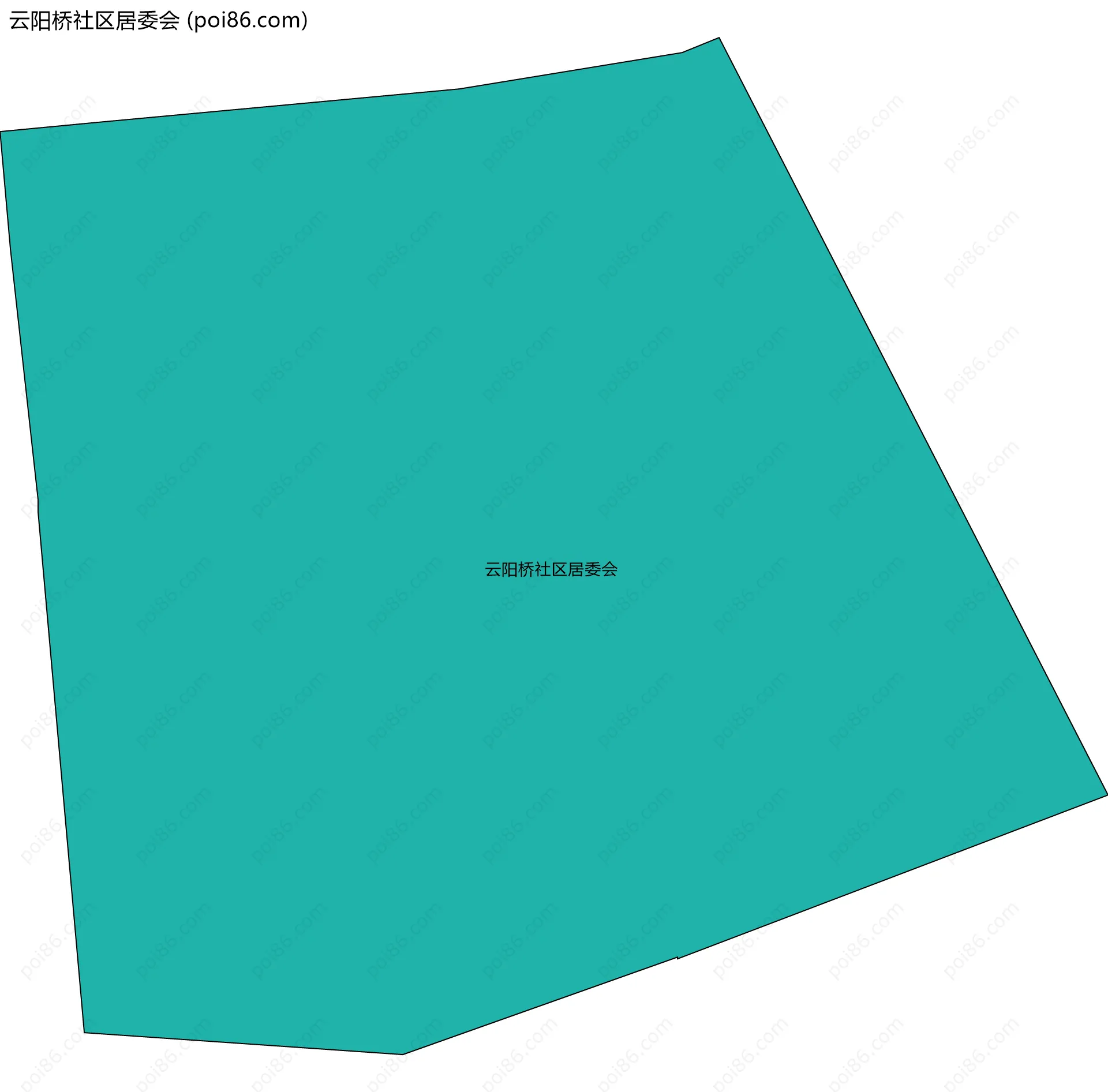 云阳桥社区居委会边界地图