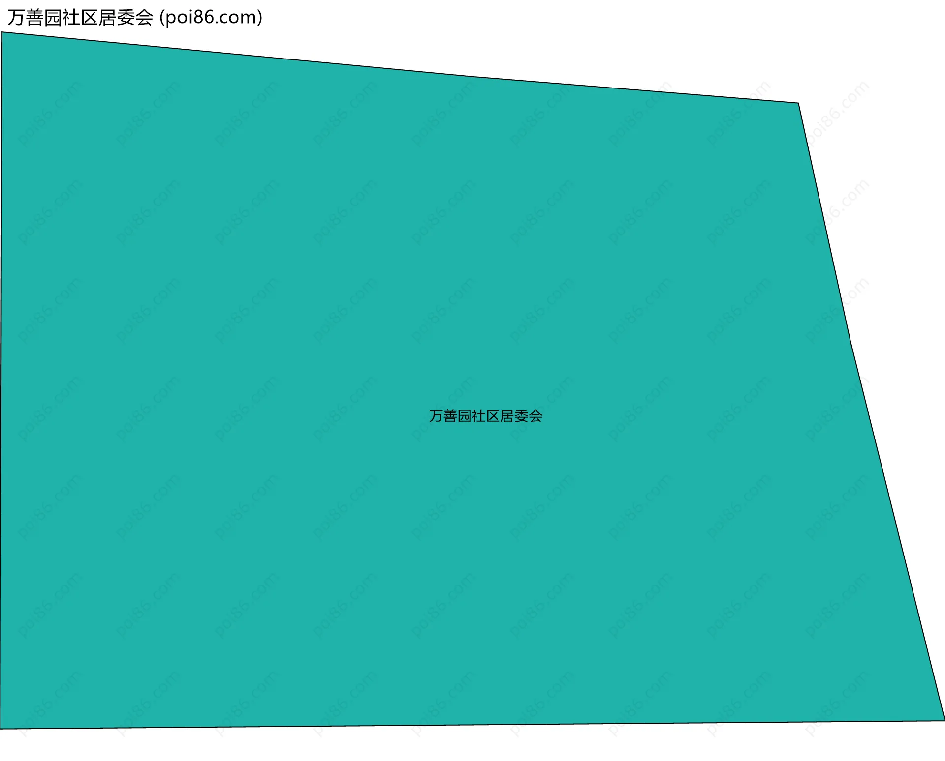 万善园社区居委会边界地图