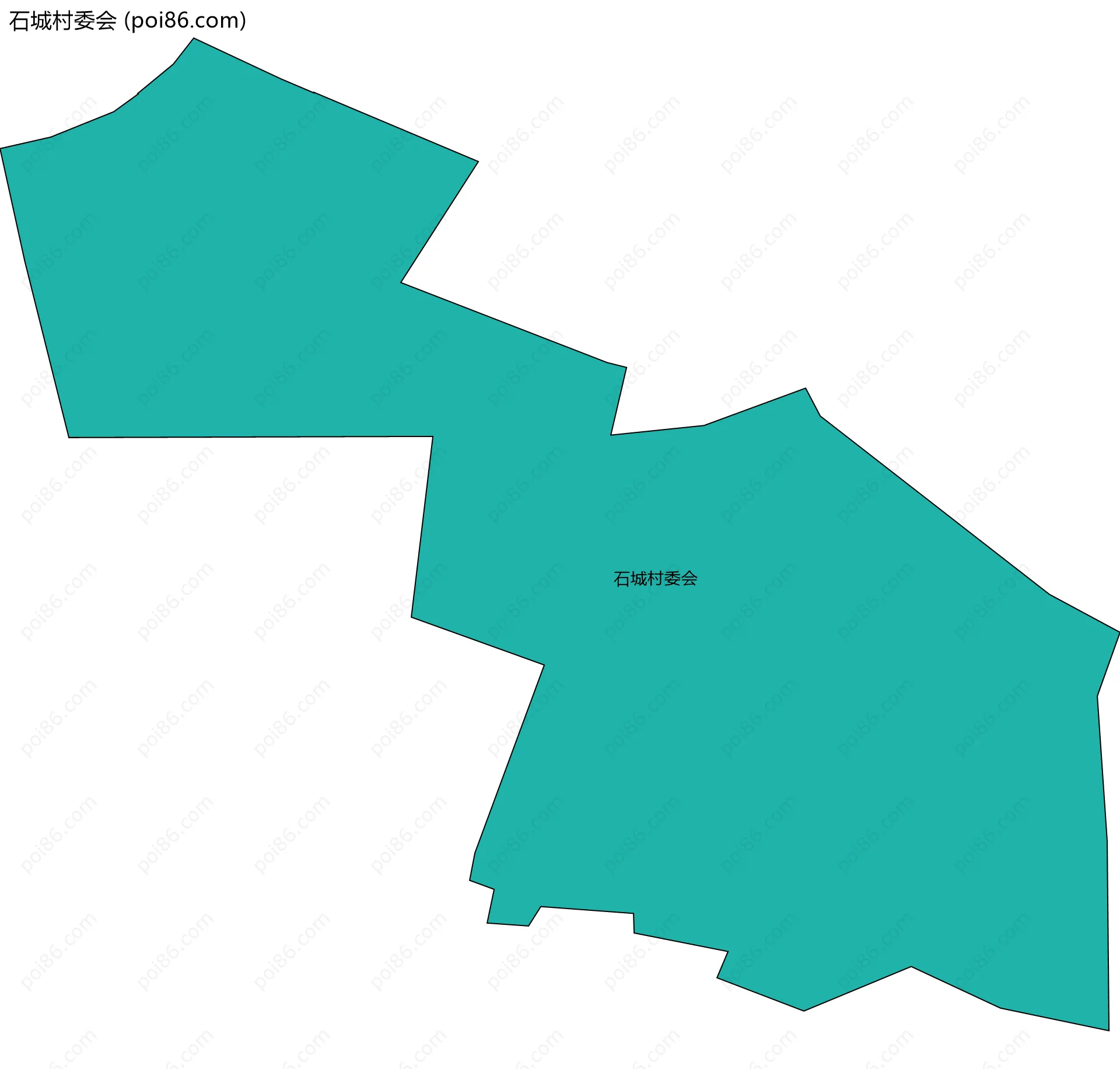 石城村委会边界地图
