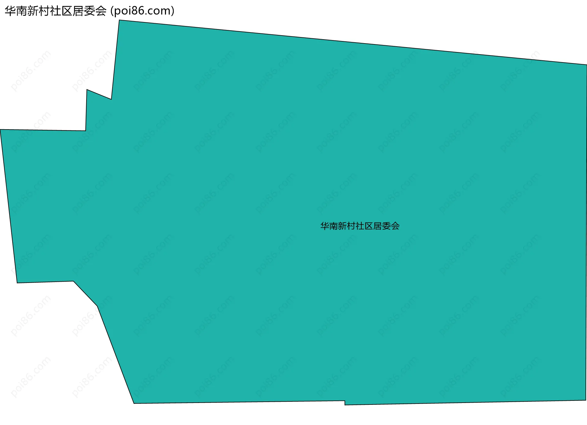 华南新村社区居委会边界地图
