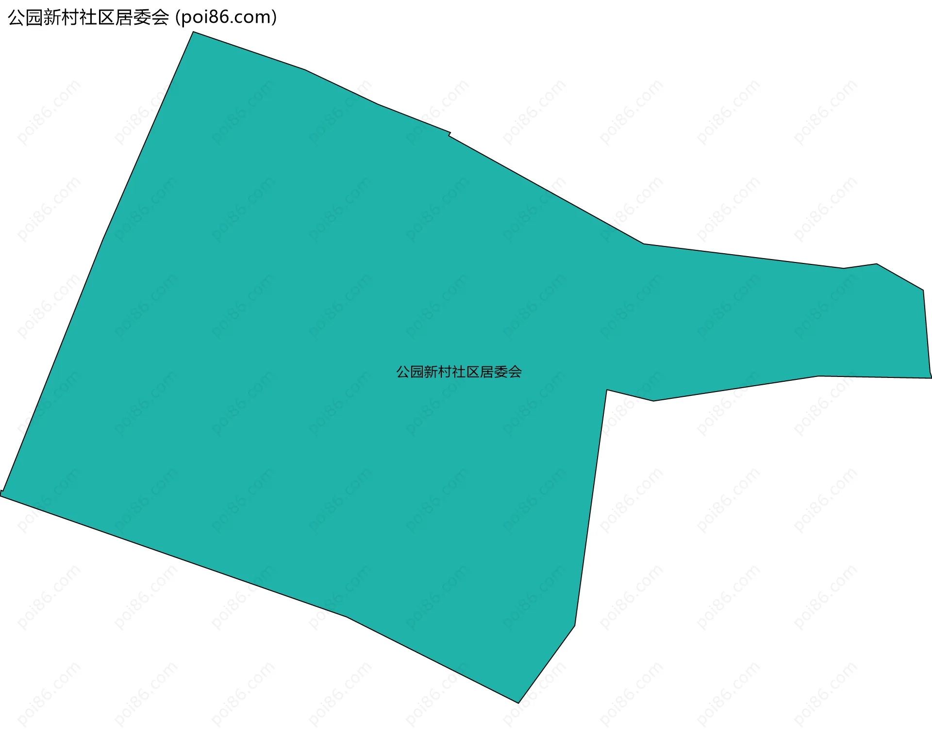 公园新村社区居委会边界地图