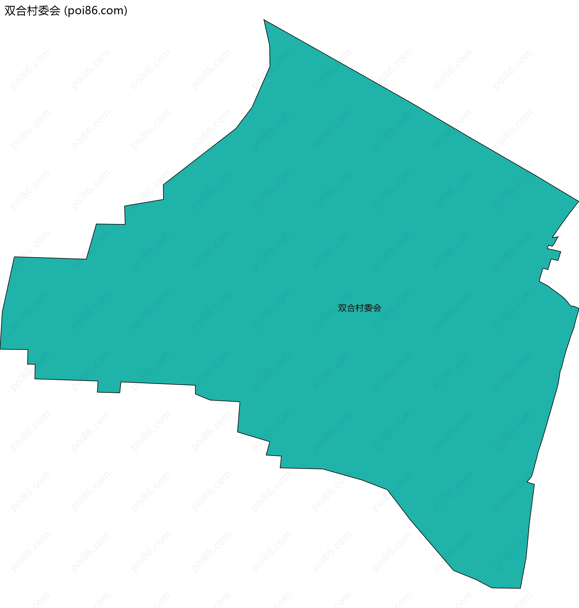 双合村委会边界地图