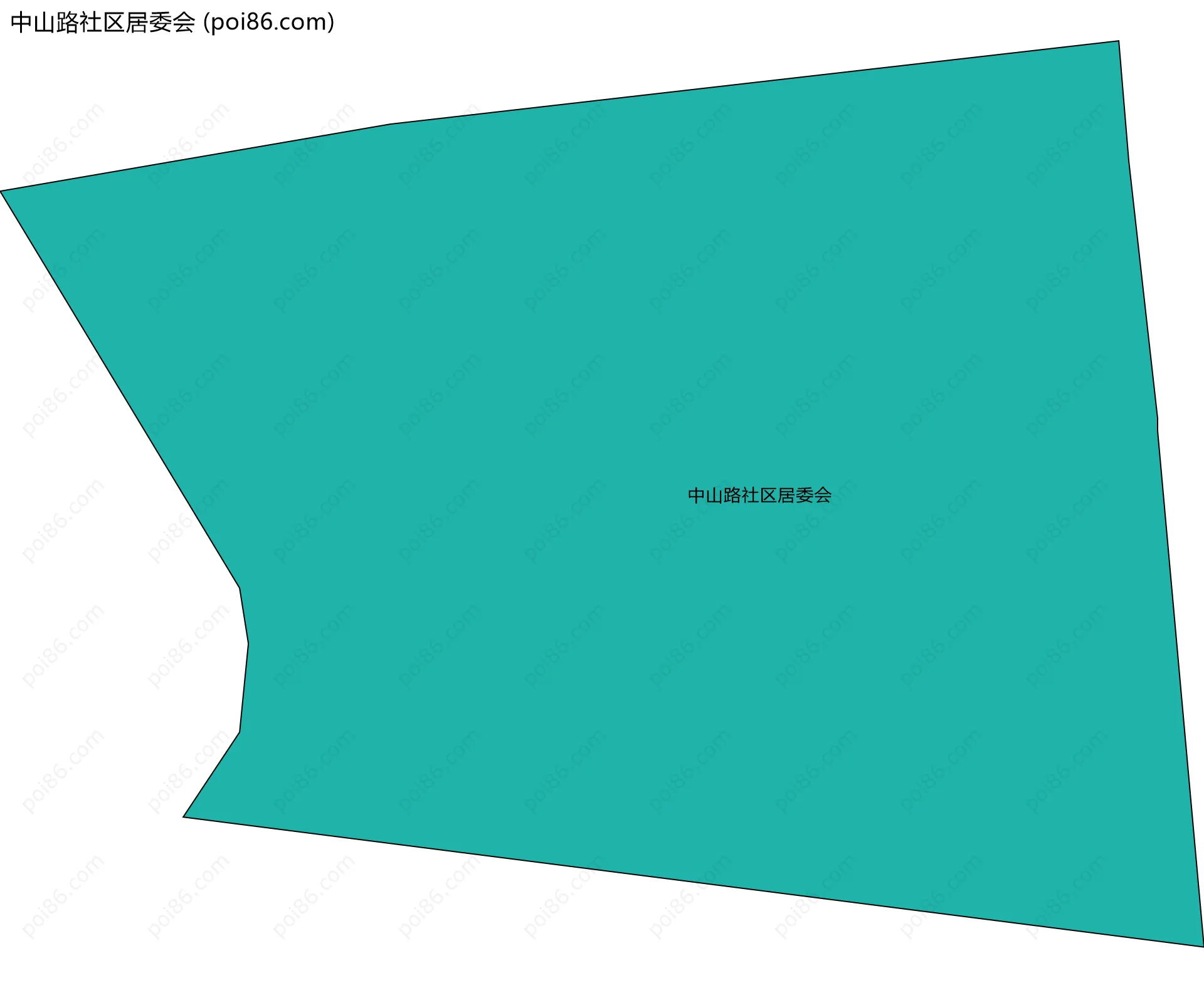 中山路社区居委会边界地图