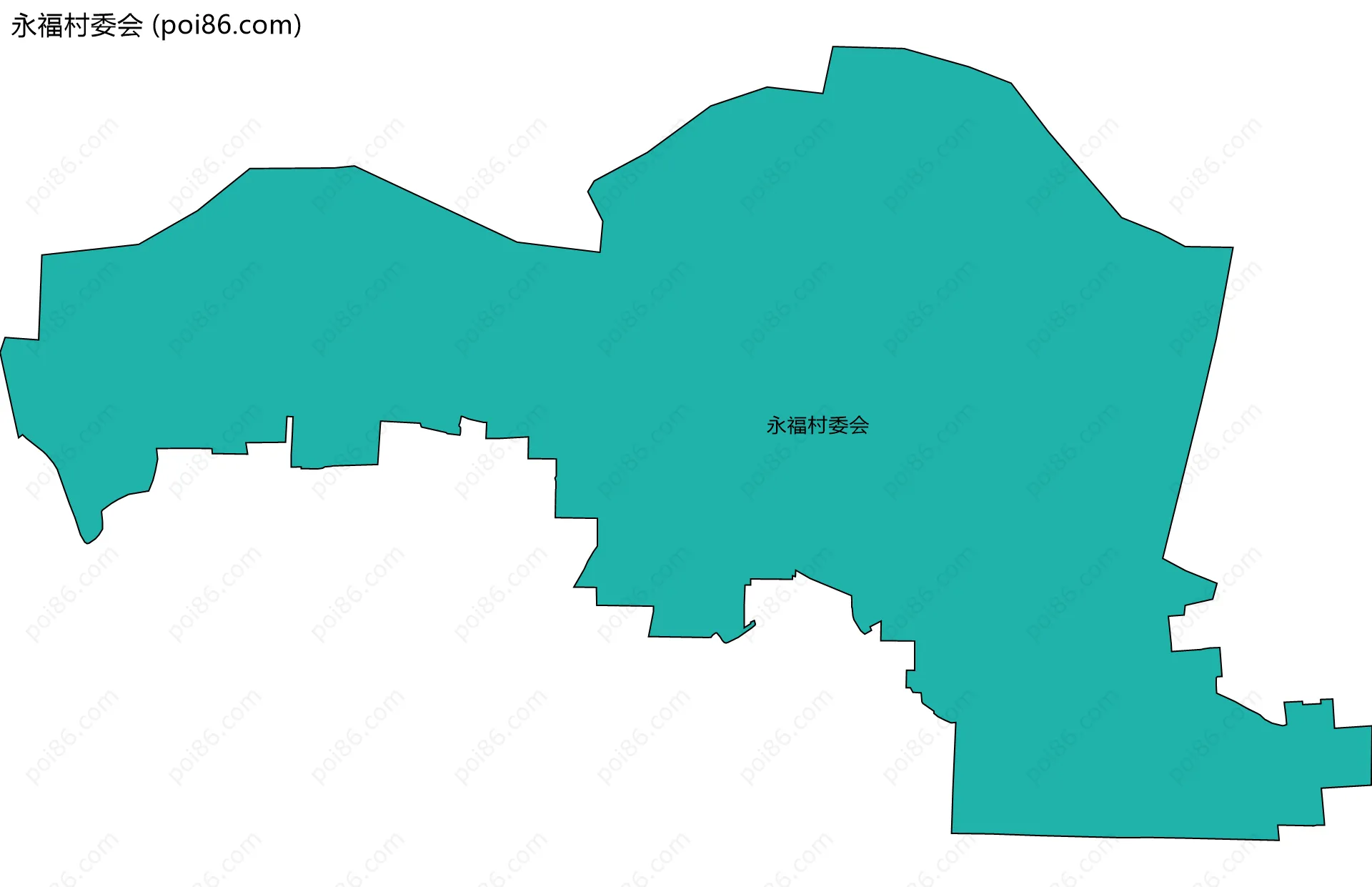永福村委会边界地图