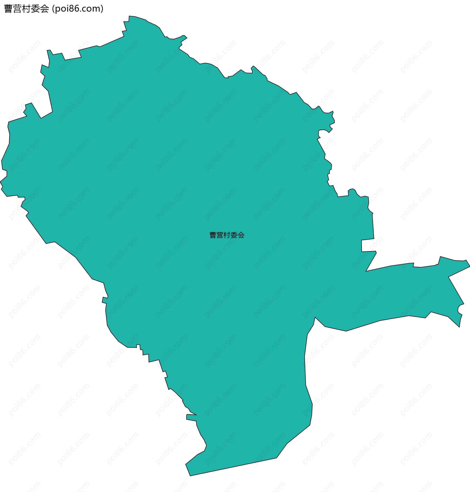 曹营村委会边界地图