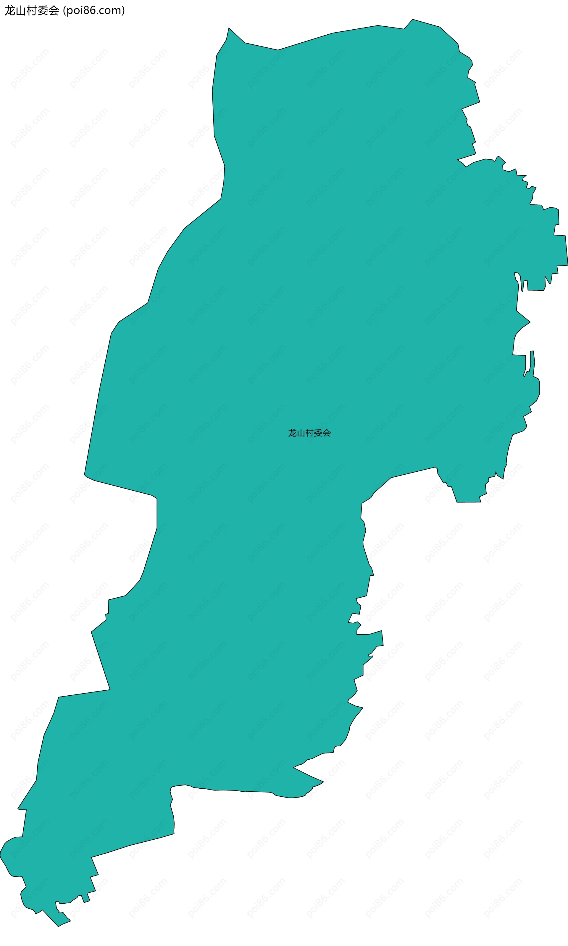 龙山村委会边界地图