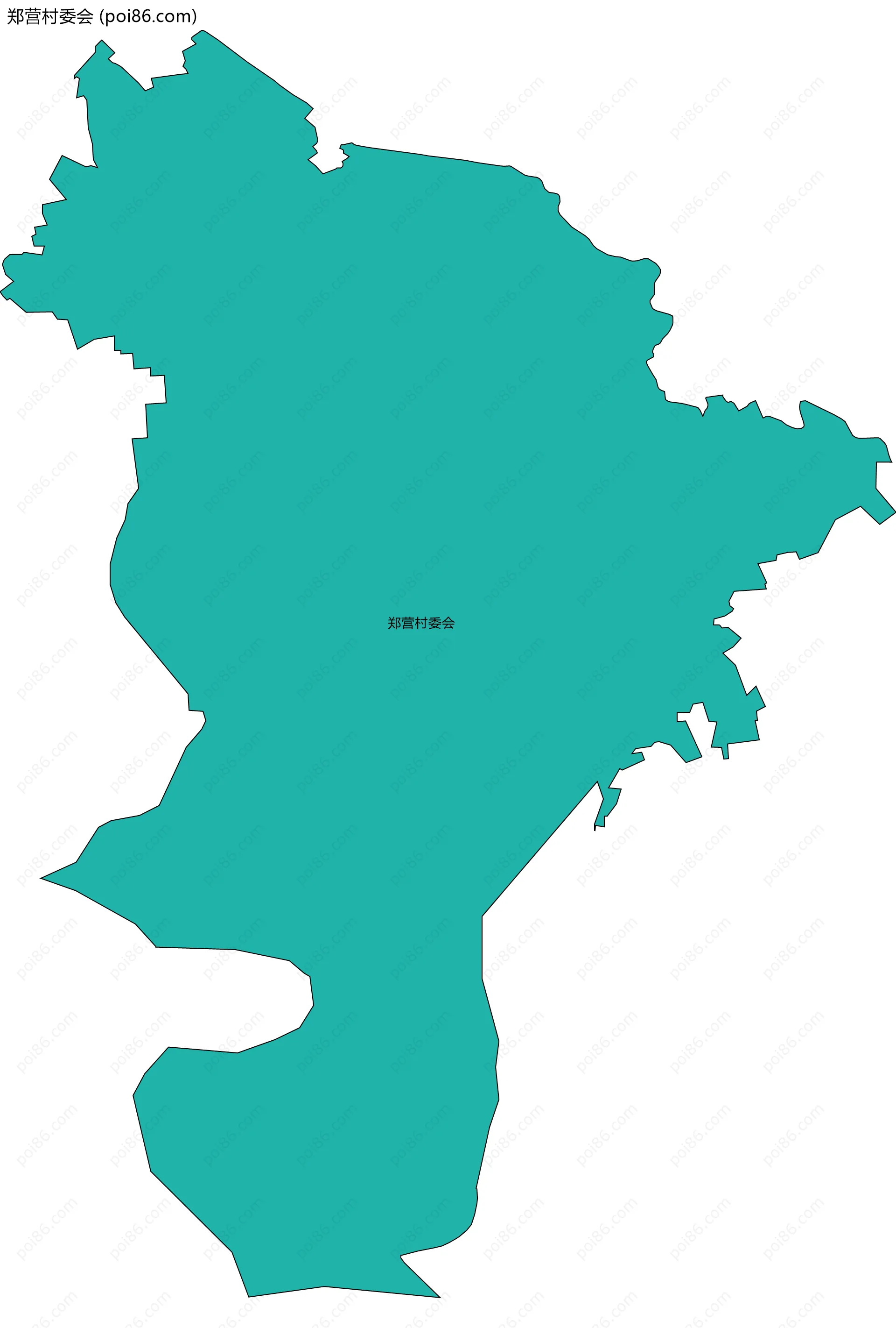 郑营村委会边界地图