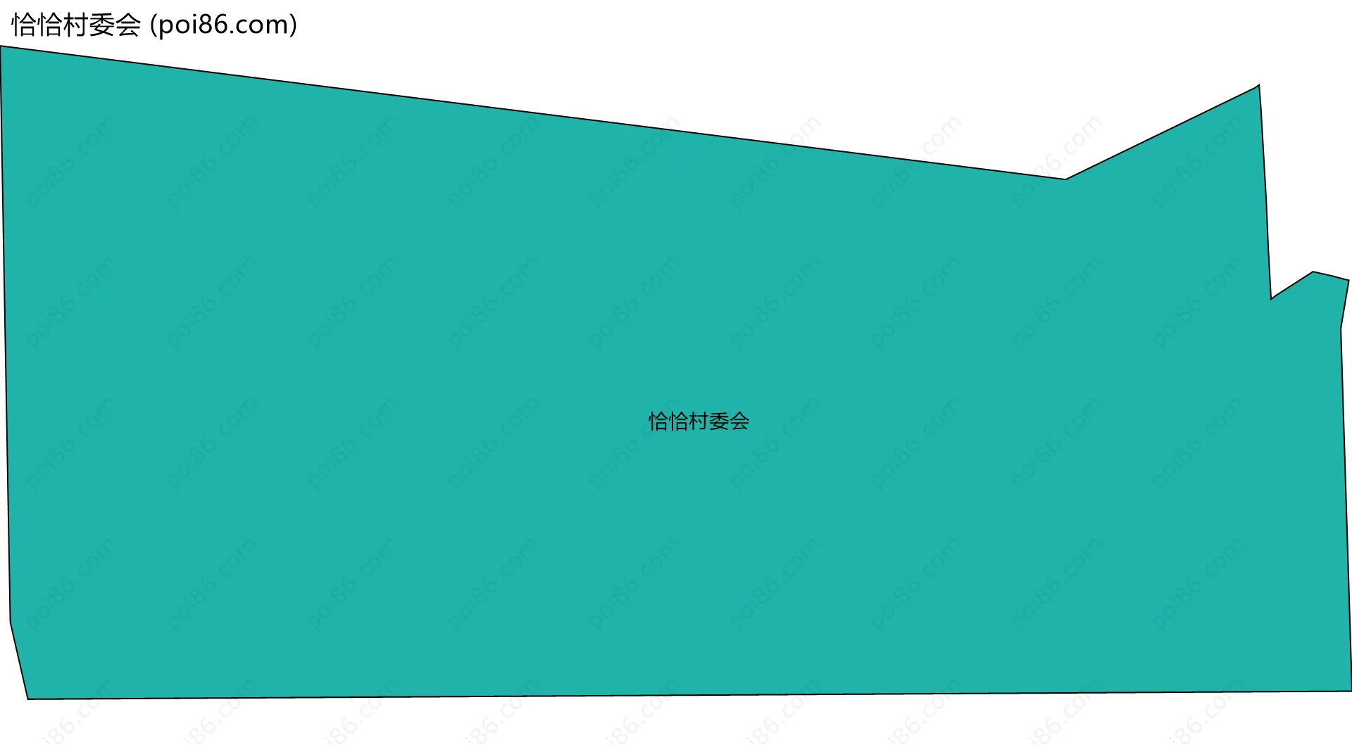 恰恰村委会边界地图