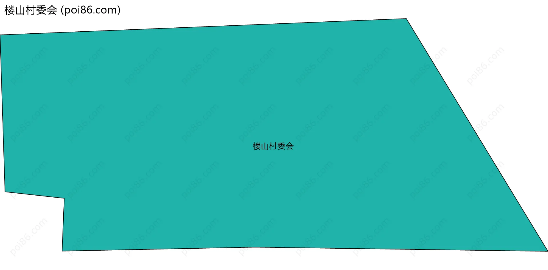 楼山村委会边界地图