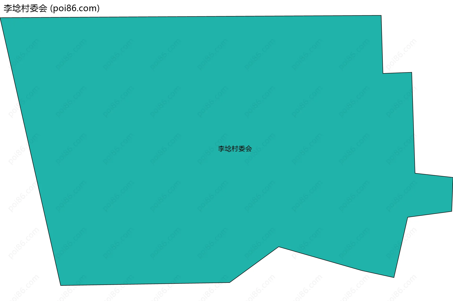 李埝村委会边界地图