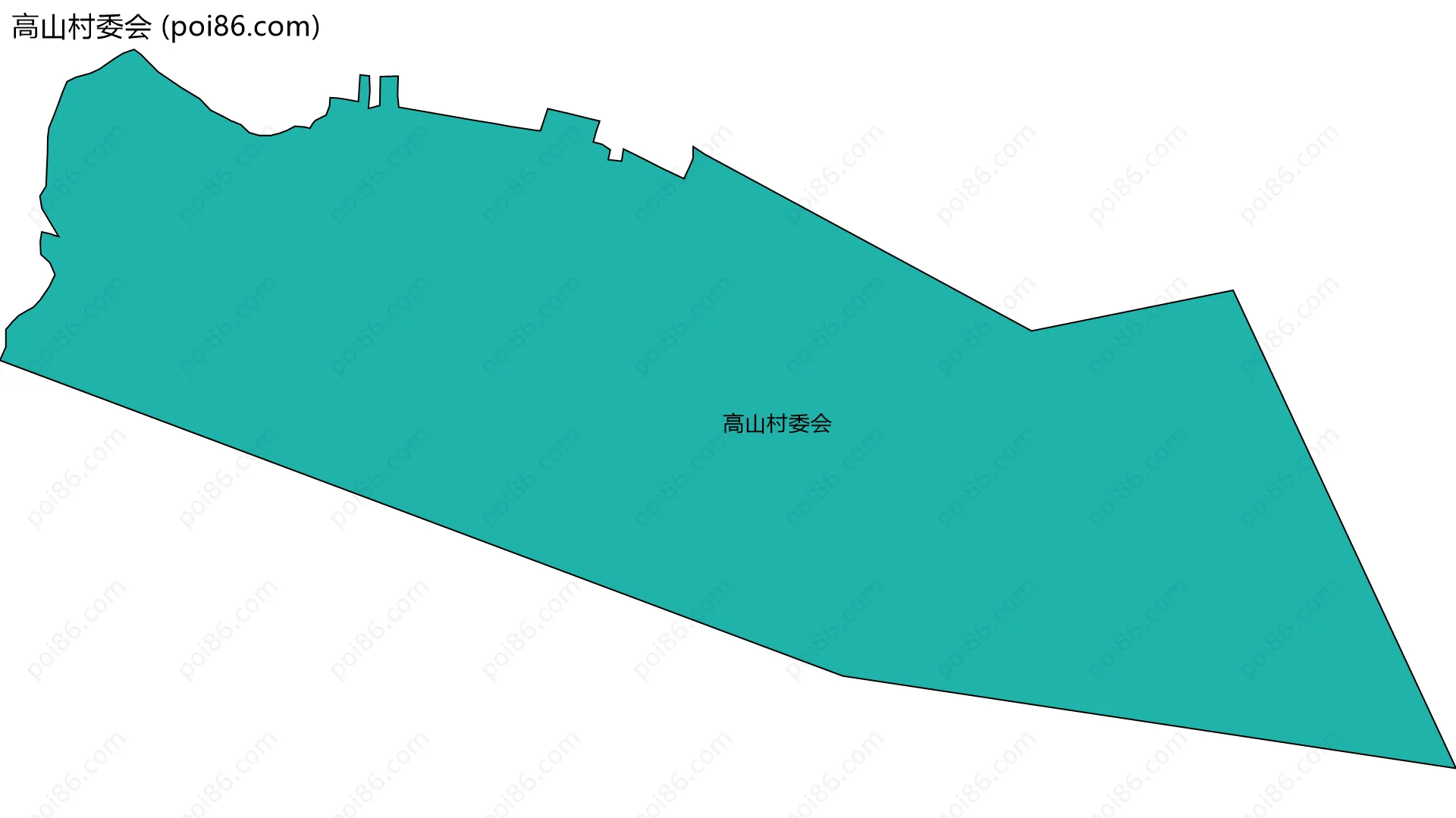 高山村委会边界地图