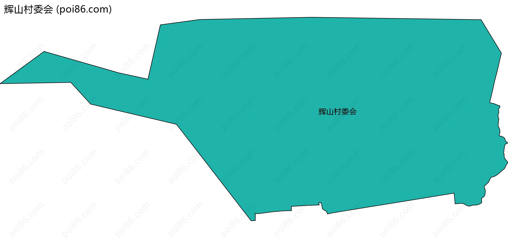 辉山村委会边界地图