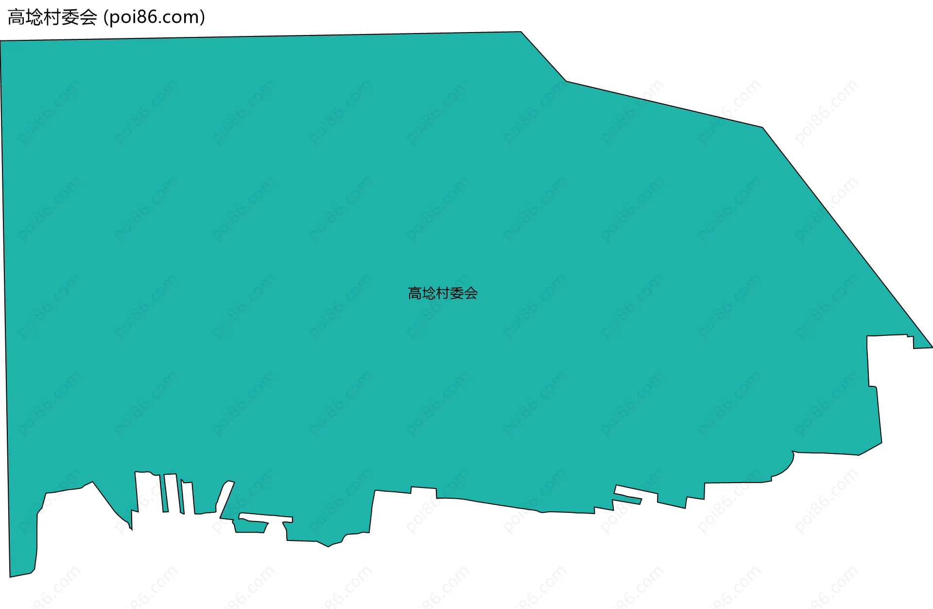 高埝村委会边界地图