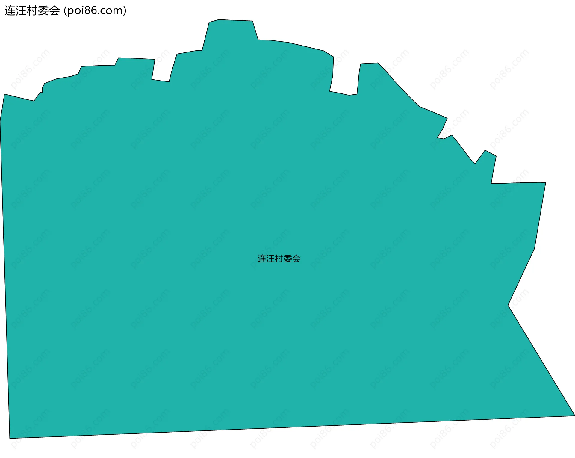 连汪村委会边界地图