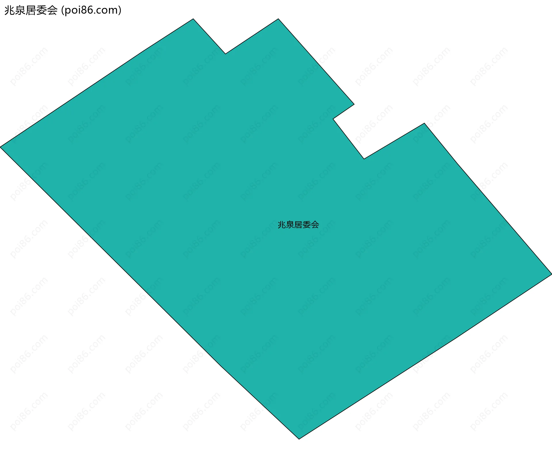 兆泉居委会边界地图