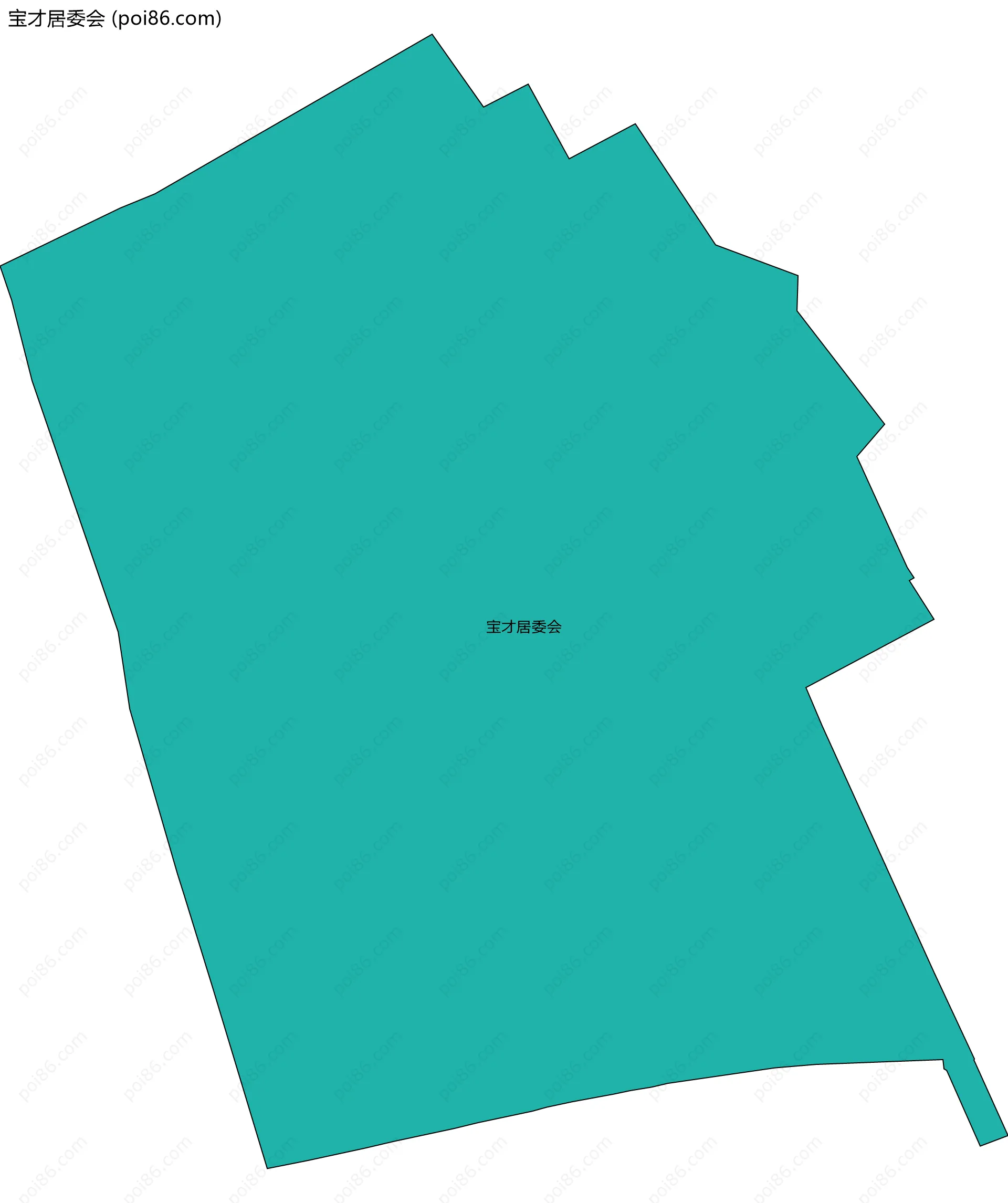 宝才居委会边界地图