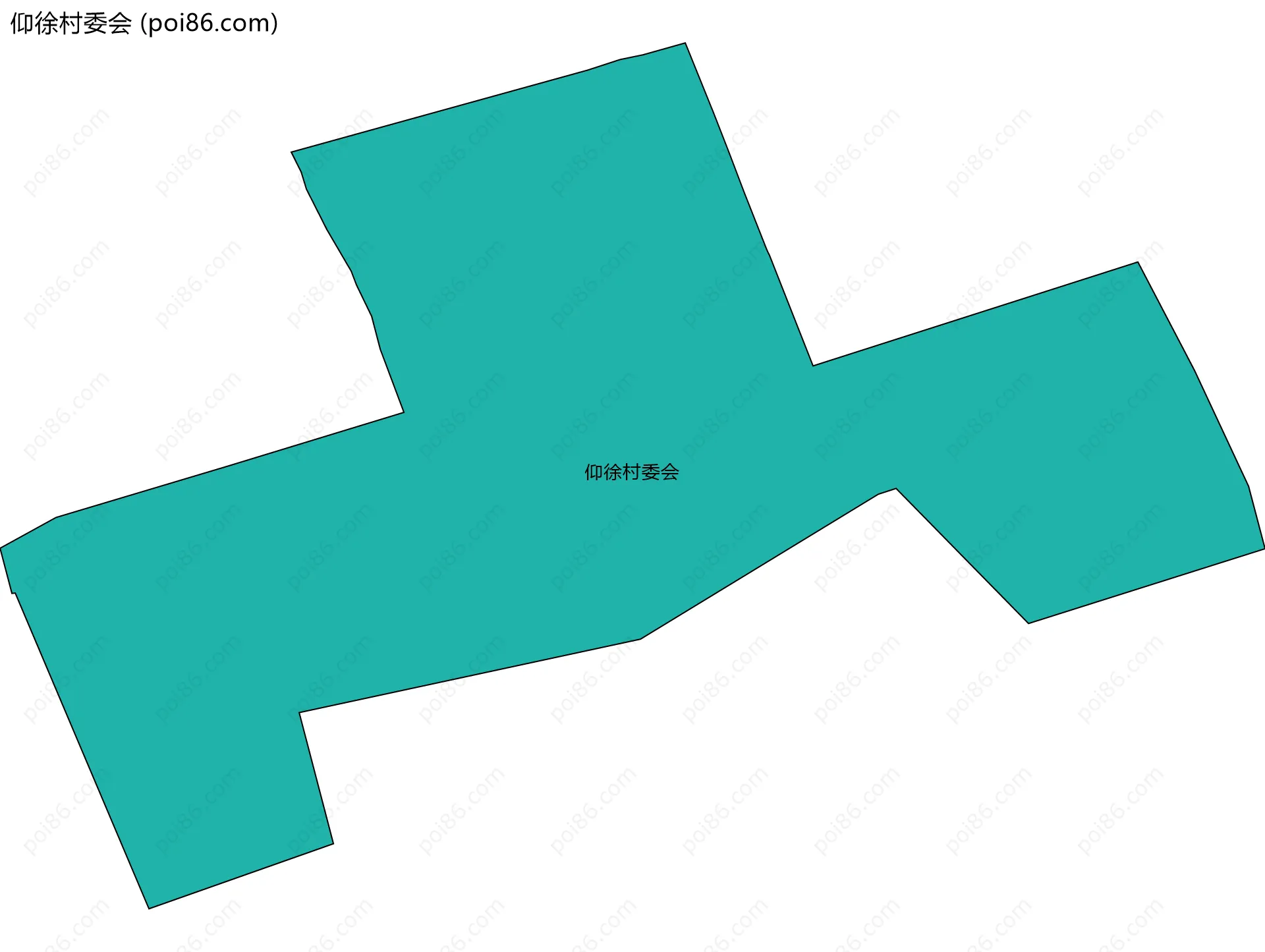 仰徐村委会边界地图