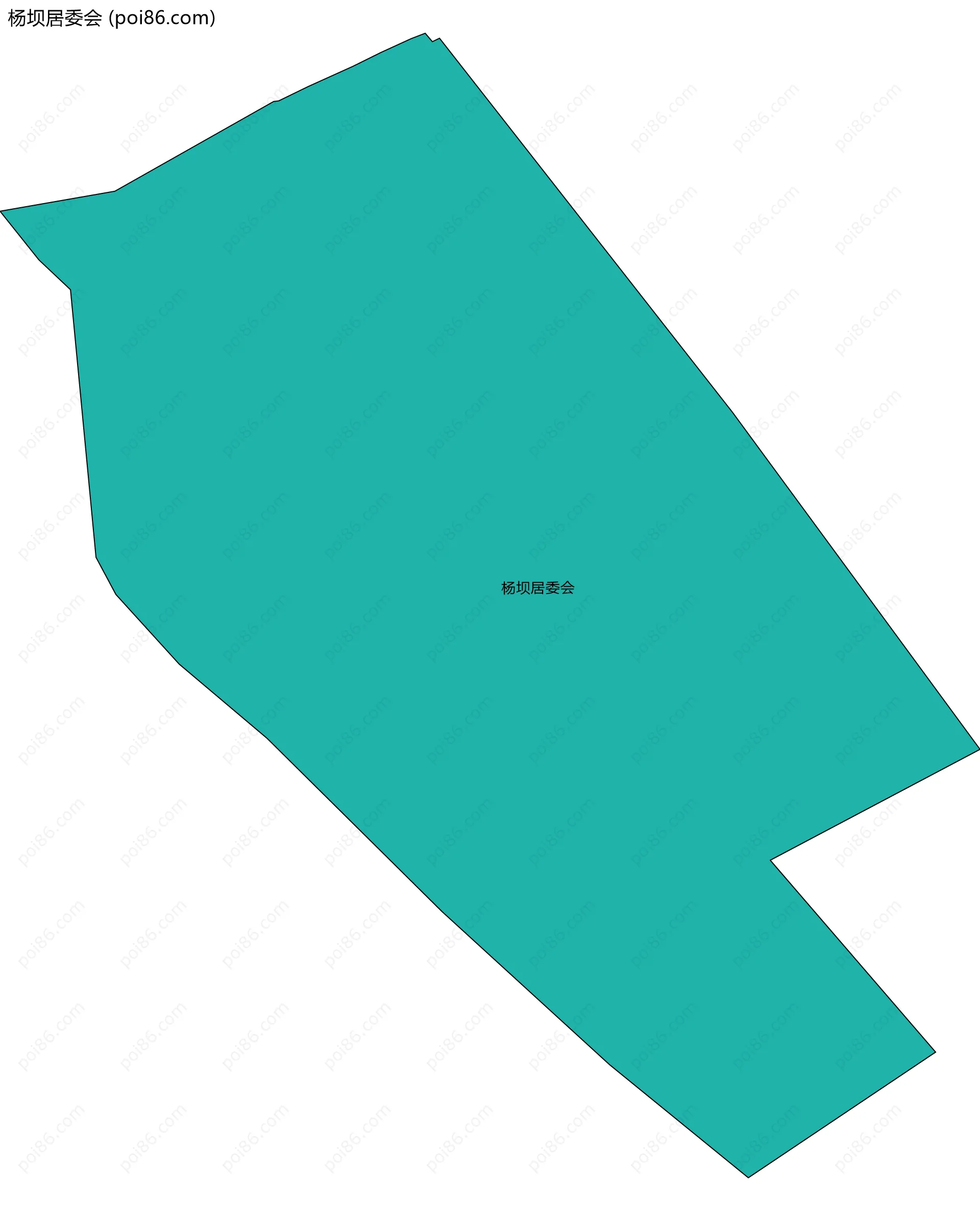 杨坝居委会边界地图