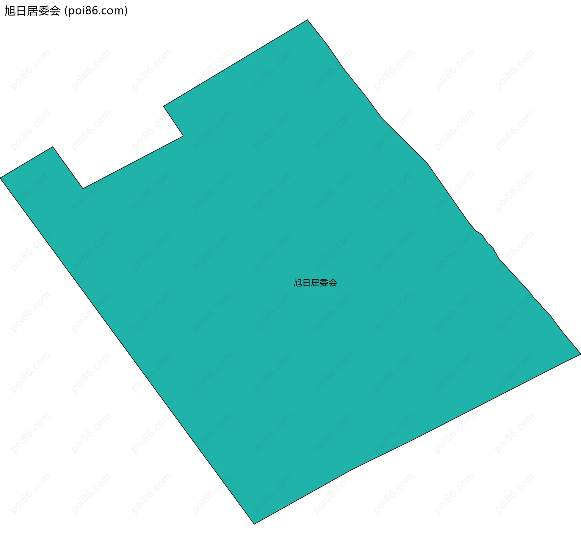 旭日居委会边界地图