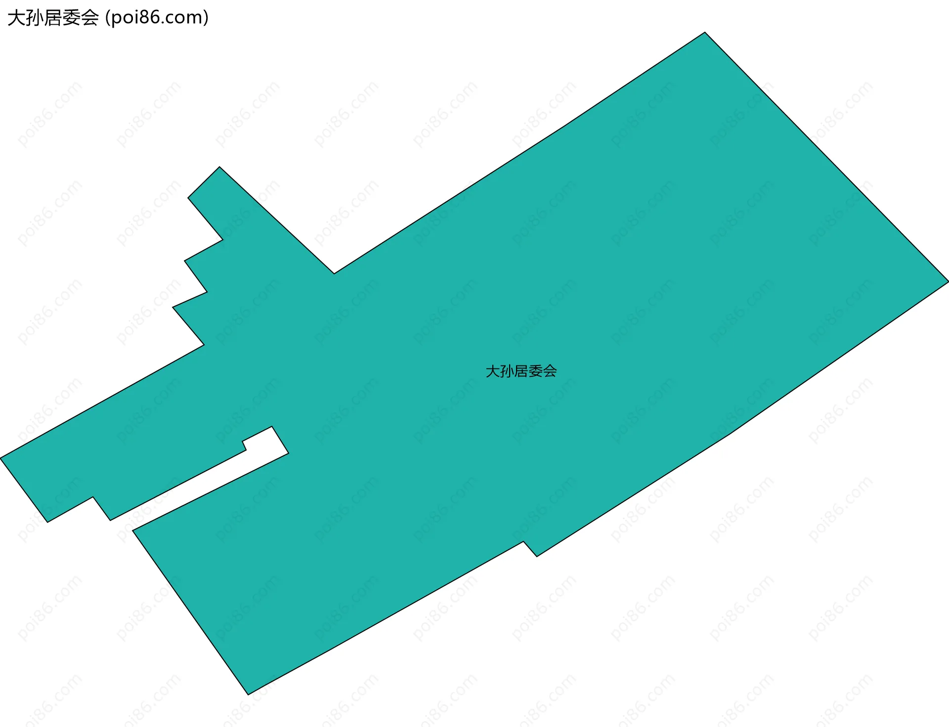 大孙居委会边界地图