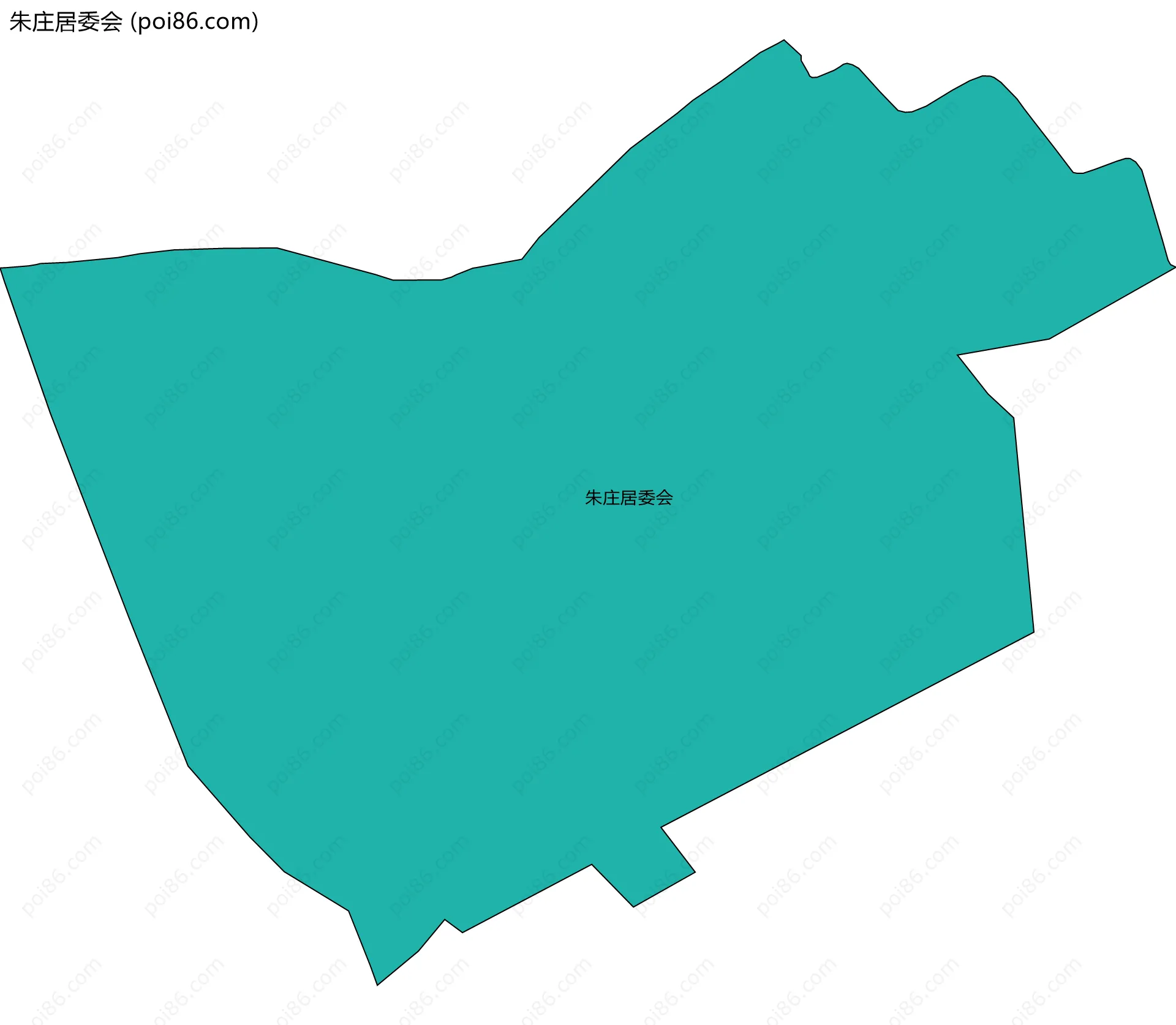 朱庄居委会边界地图