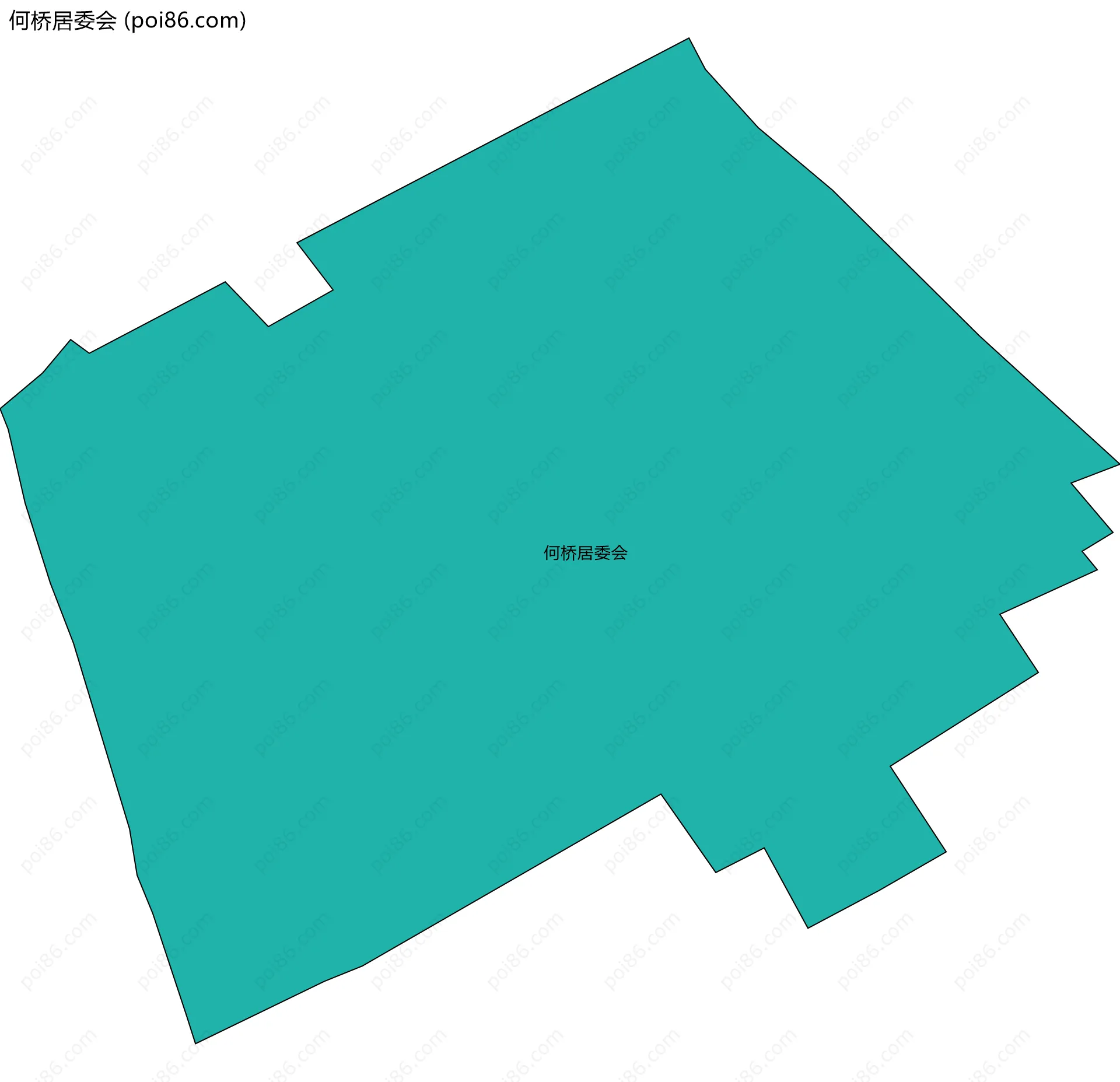 何桥居委会边界地图