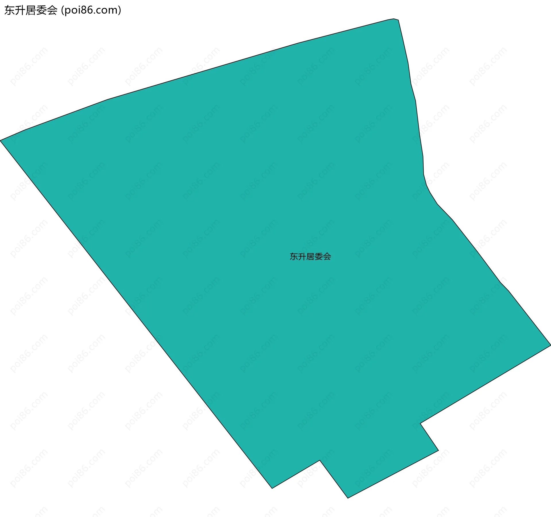东升居委会边界地图
